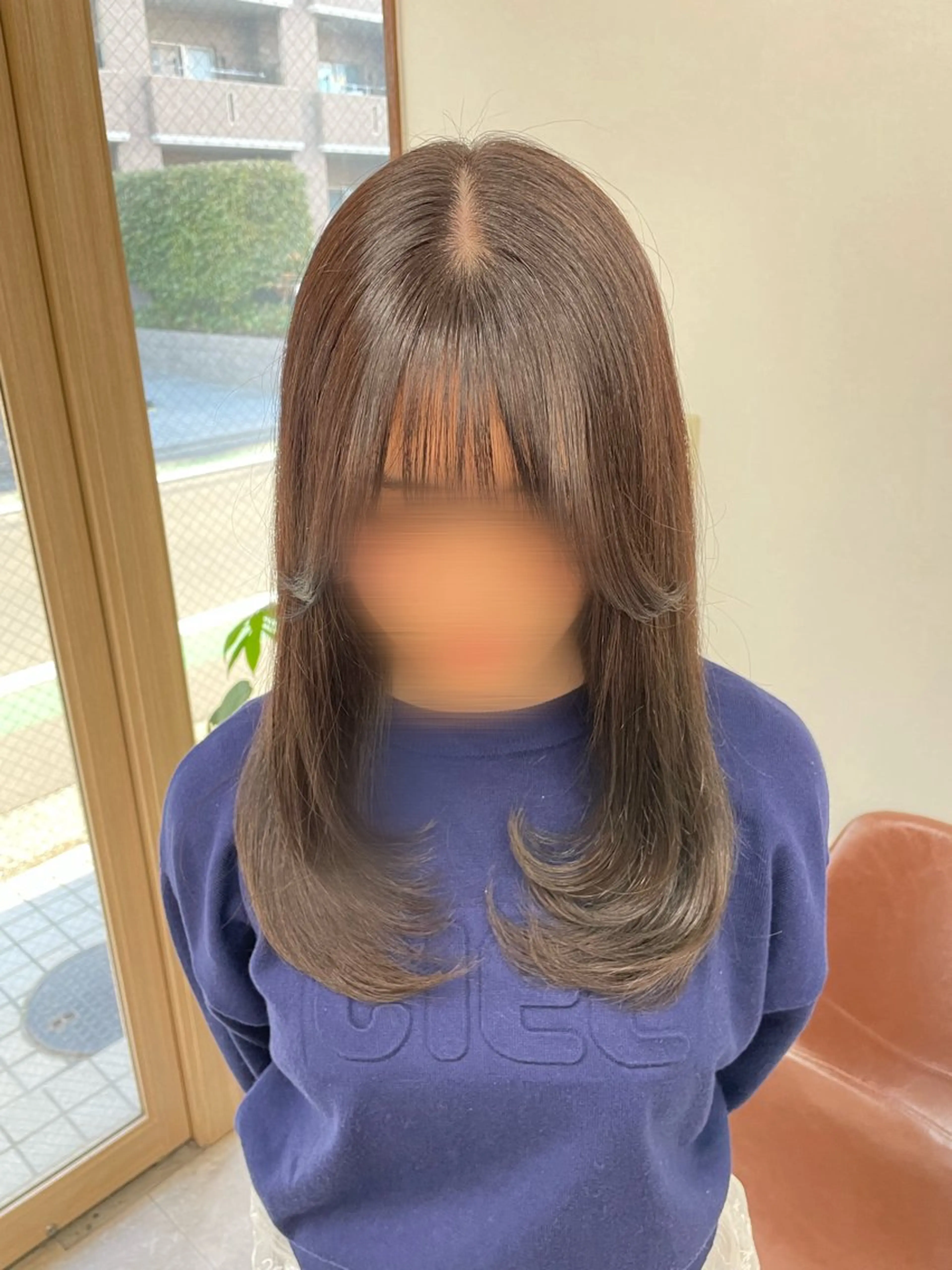 セミロング レイヤーカット カット ヘアカラー luna所属・luna ayane ／透明感カラーのヘアスタイル