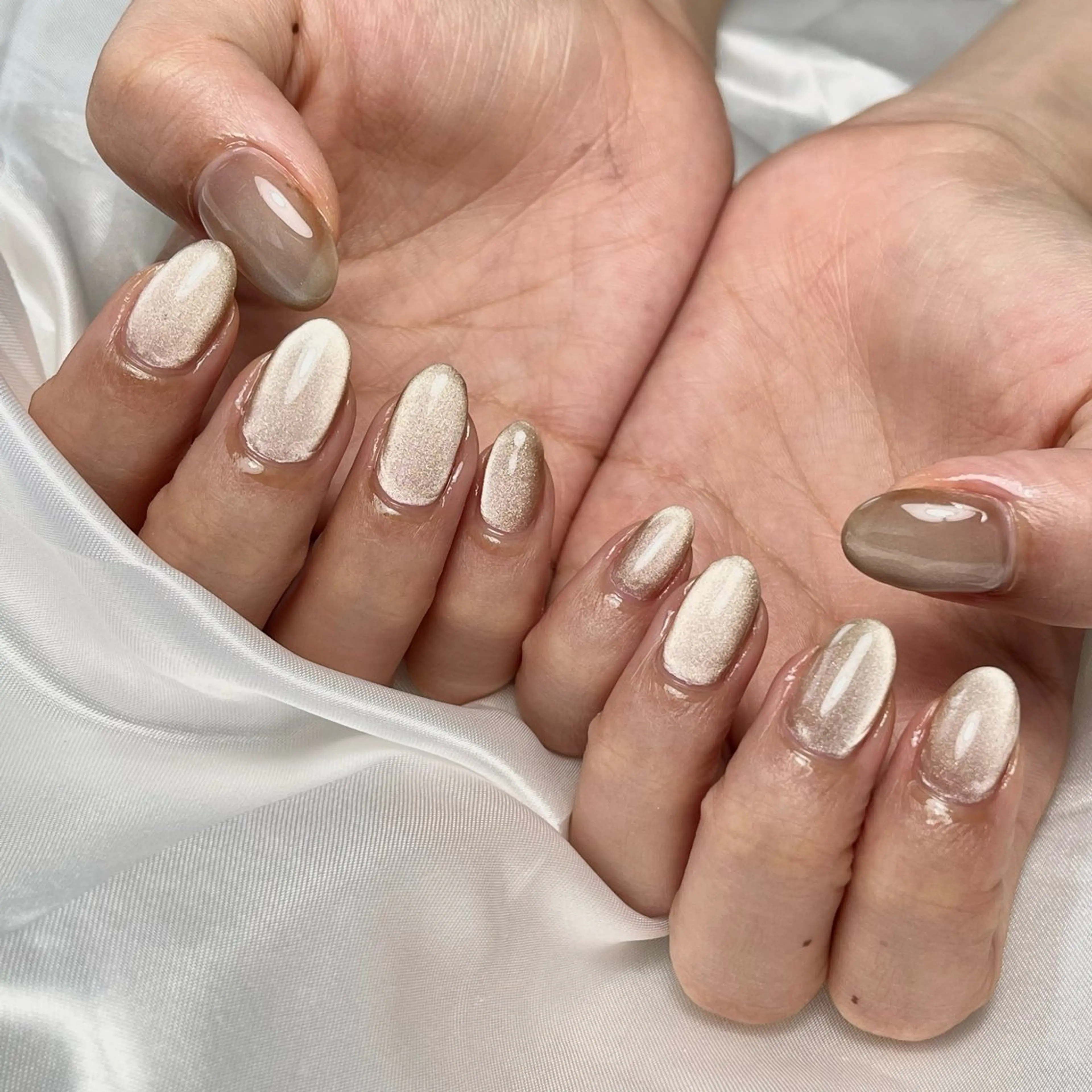 ネイル マグネットネイル ワンカラーネイル ハンドネイル RE SALONのネイルデザイン