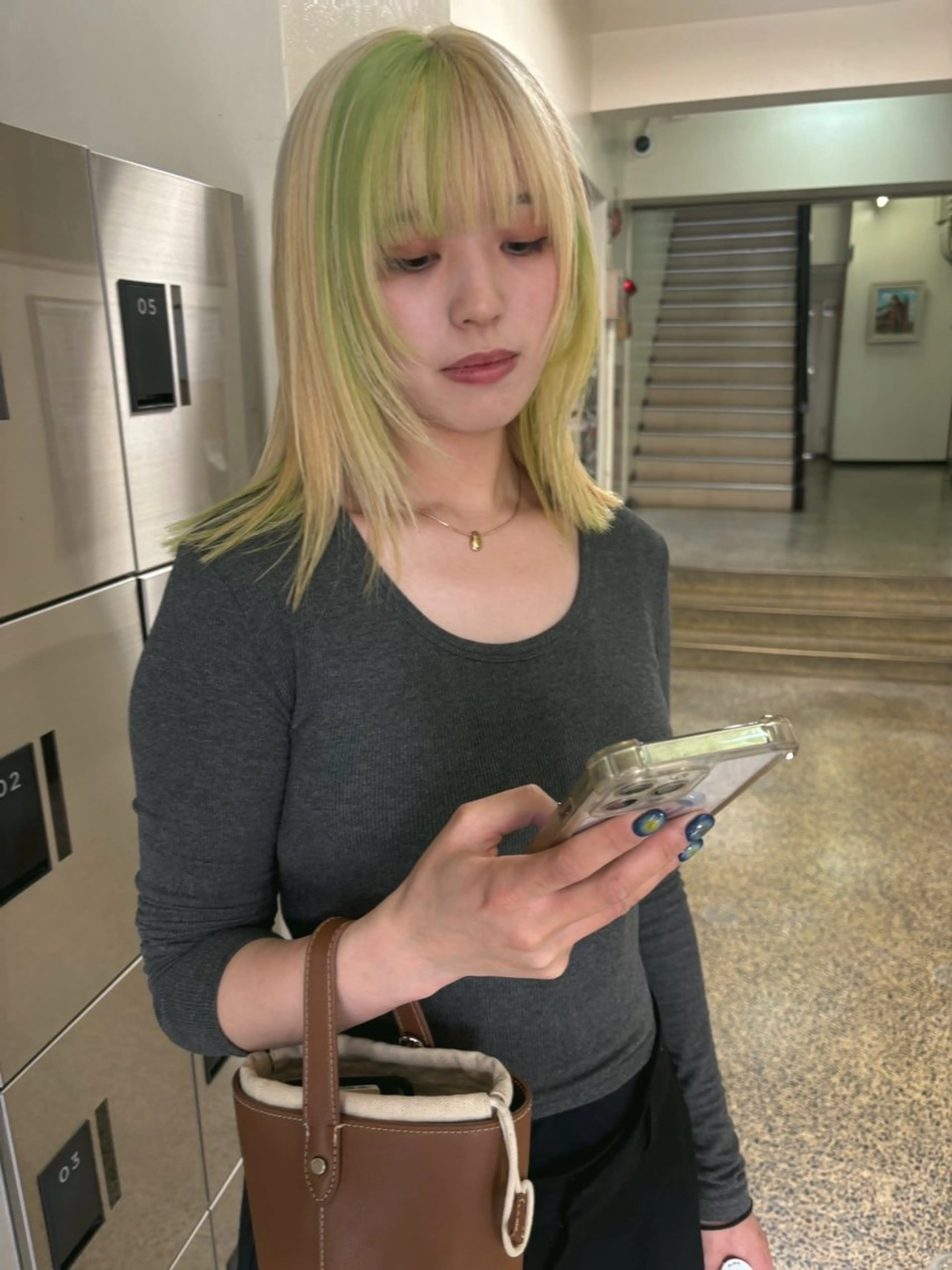 ミディアム カラー ヘアアレンジ カット ヘアカラー トリートメント 広島/ボブ/レイヤー 🌿‬wakabaのヘアスタイル