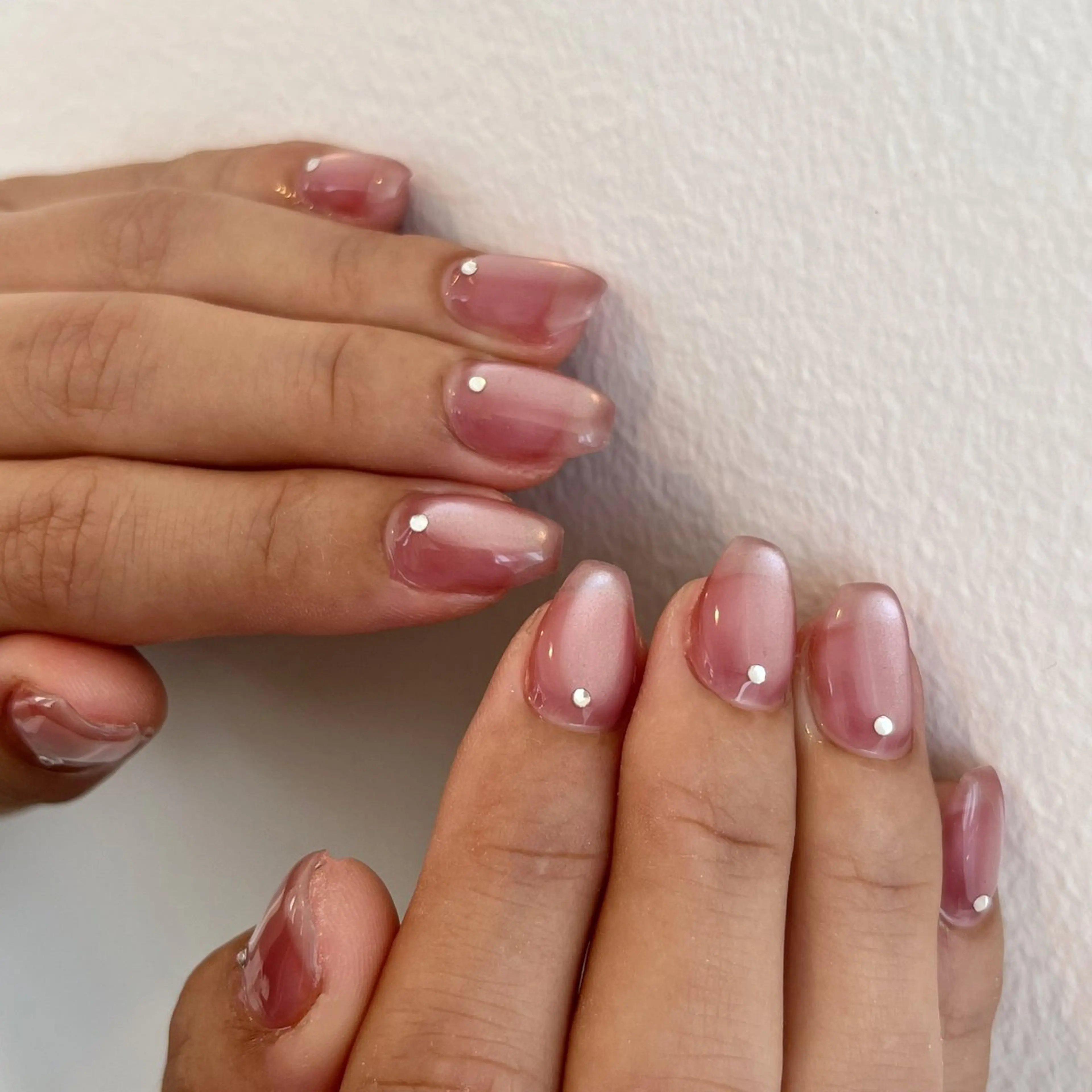 ネイル ピンク ハンドネイル pétit所属・petit sarina..ෆのネイルデザイン