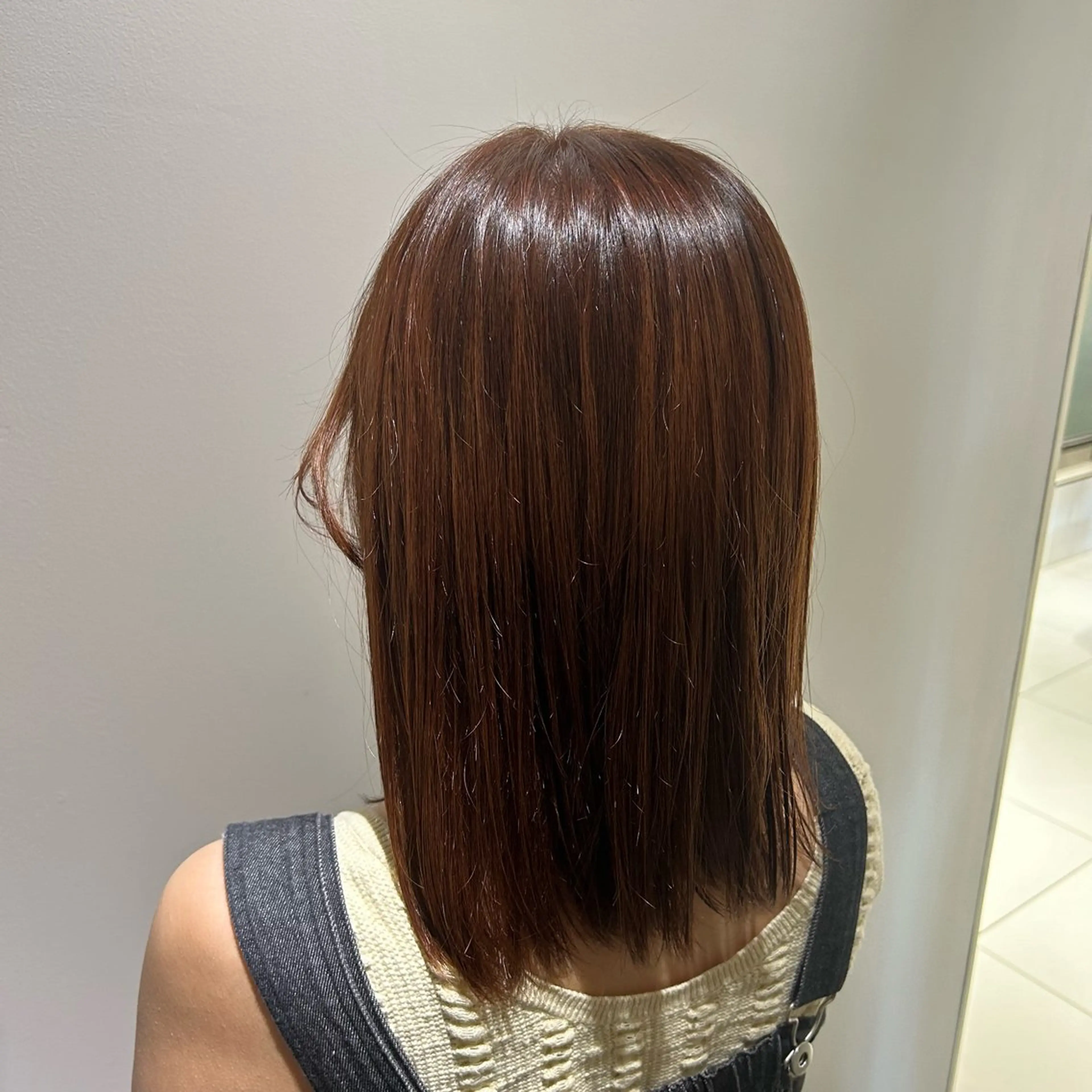 セミロング JURI 🎀透明感カラー🎀のヘアスタイル