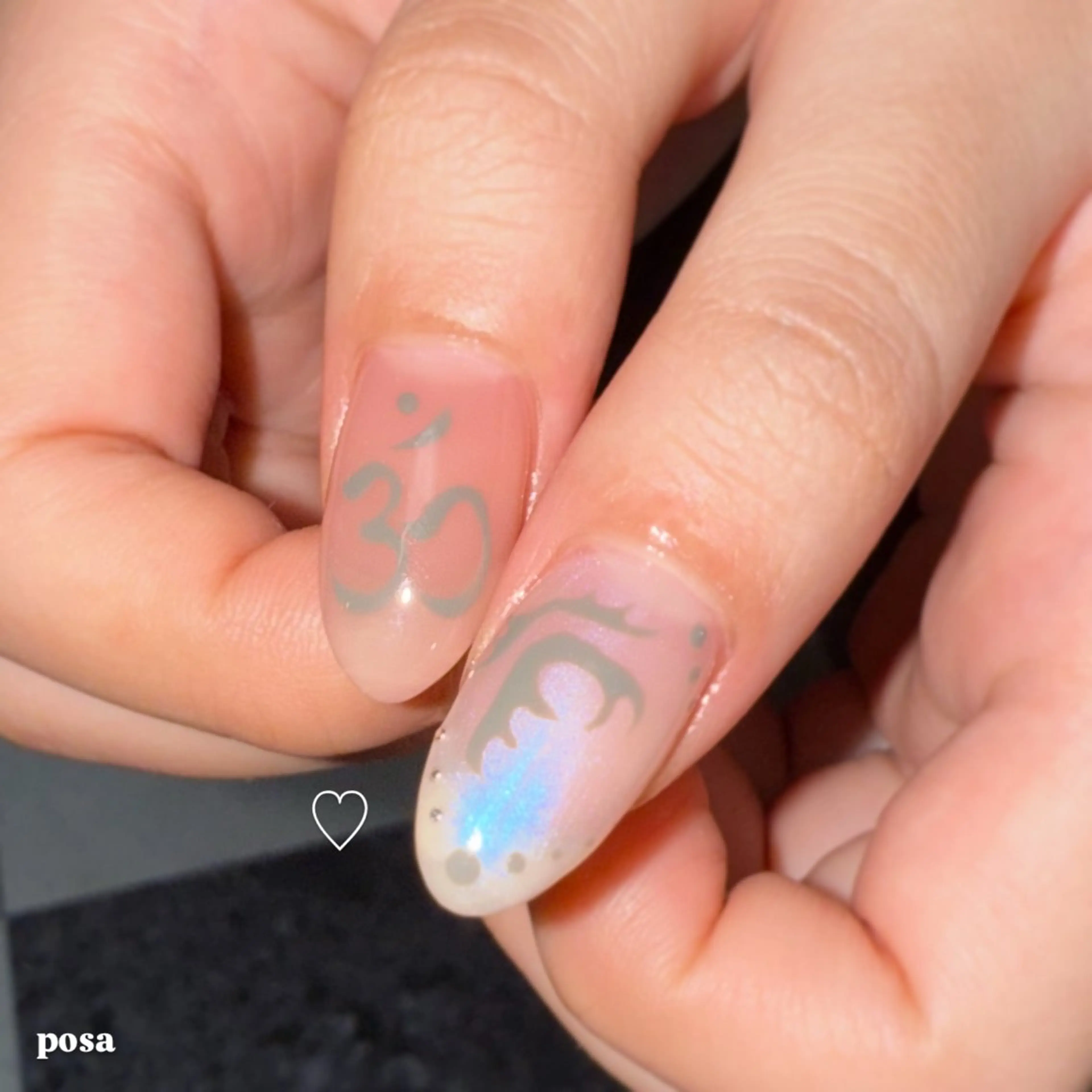 ネイル シンプルネイル ハンドネイル posa nail モエミのネイルデザイン