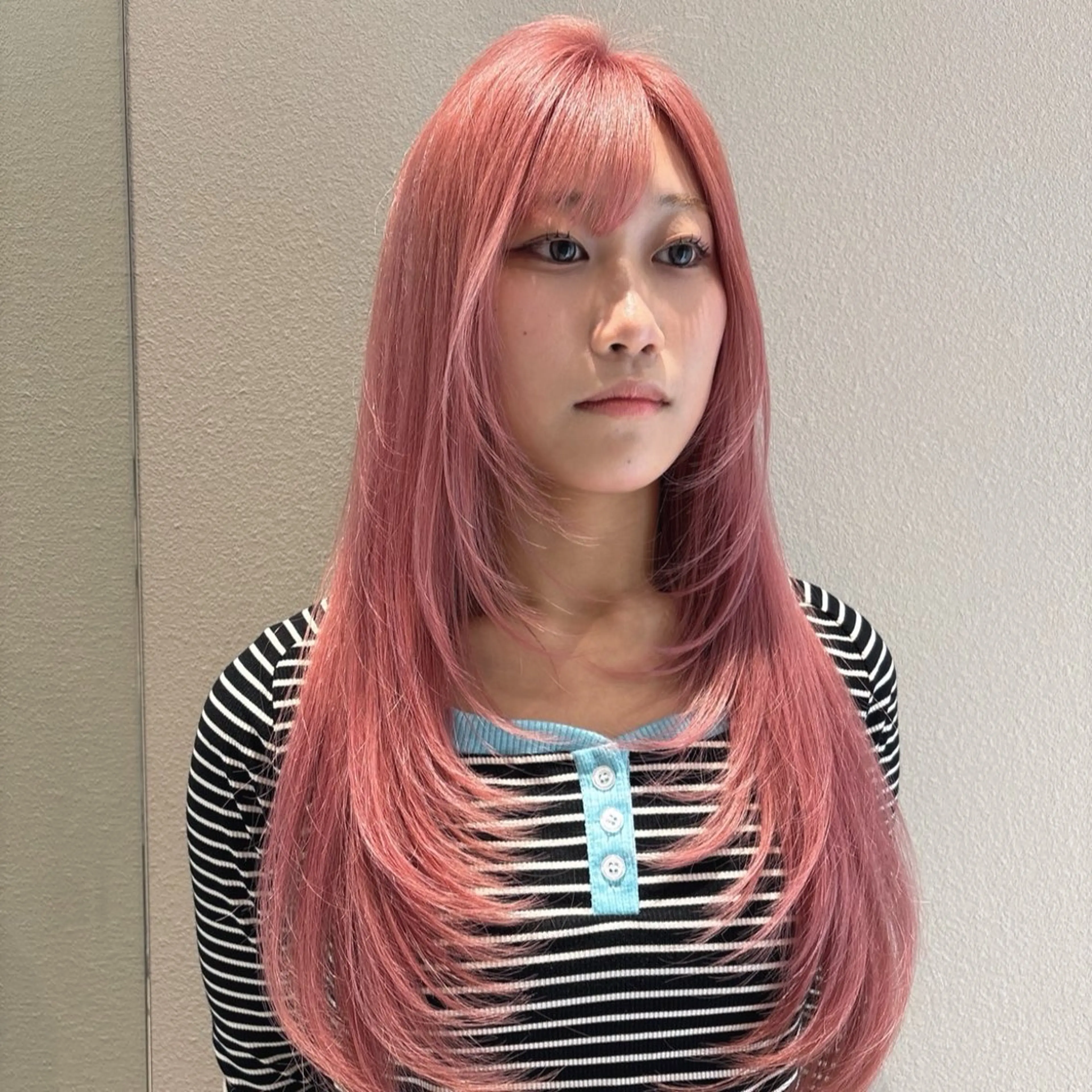 ロング 似合わせカット ヘアカラー レイヤー/髪質改善 Lond ambreのヘアスタイル