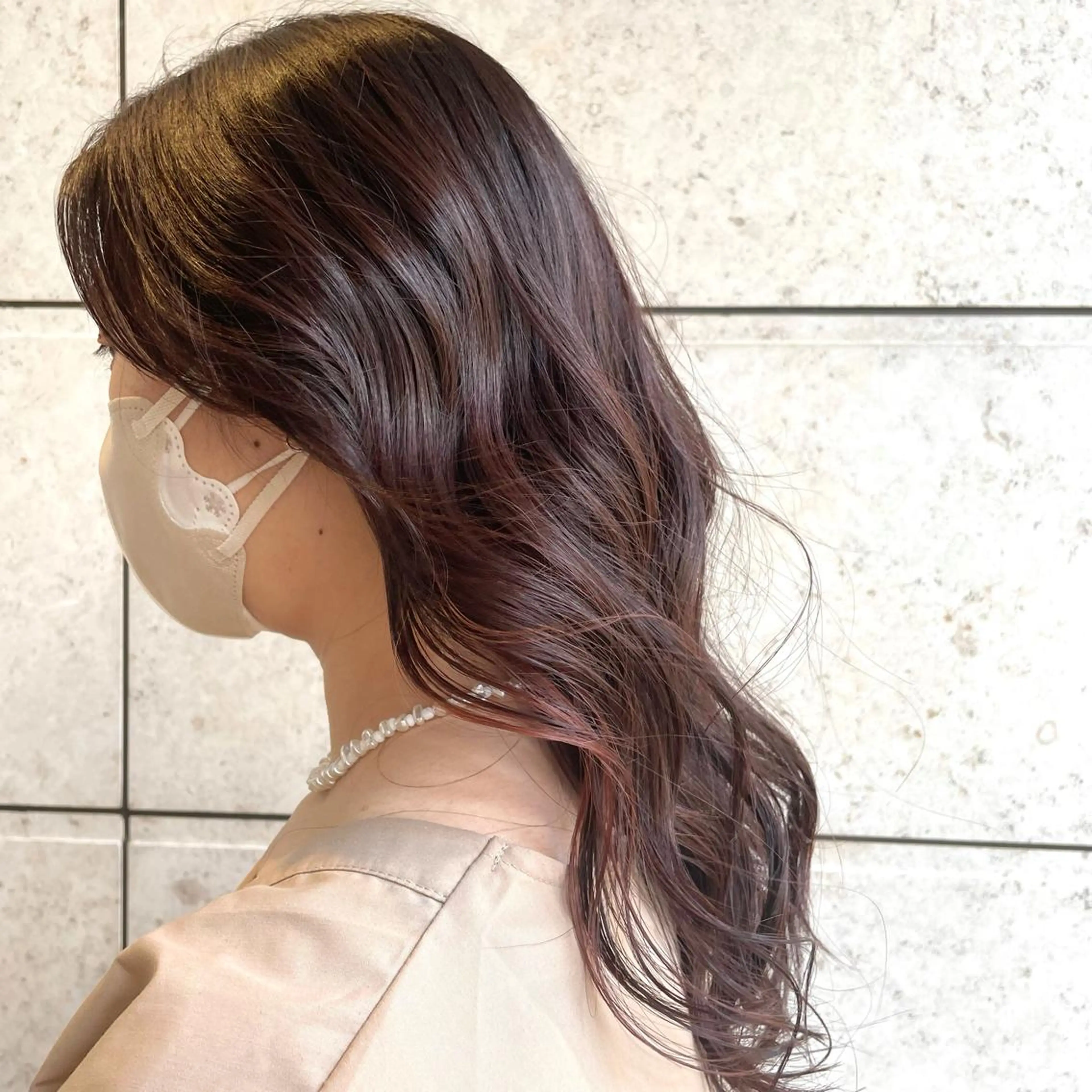 ロング カラー パーマ 美髪矯正/ハイトーン 🪸🩰ヒナコのヘアスタイル