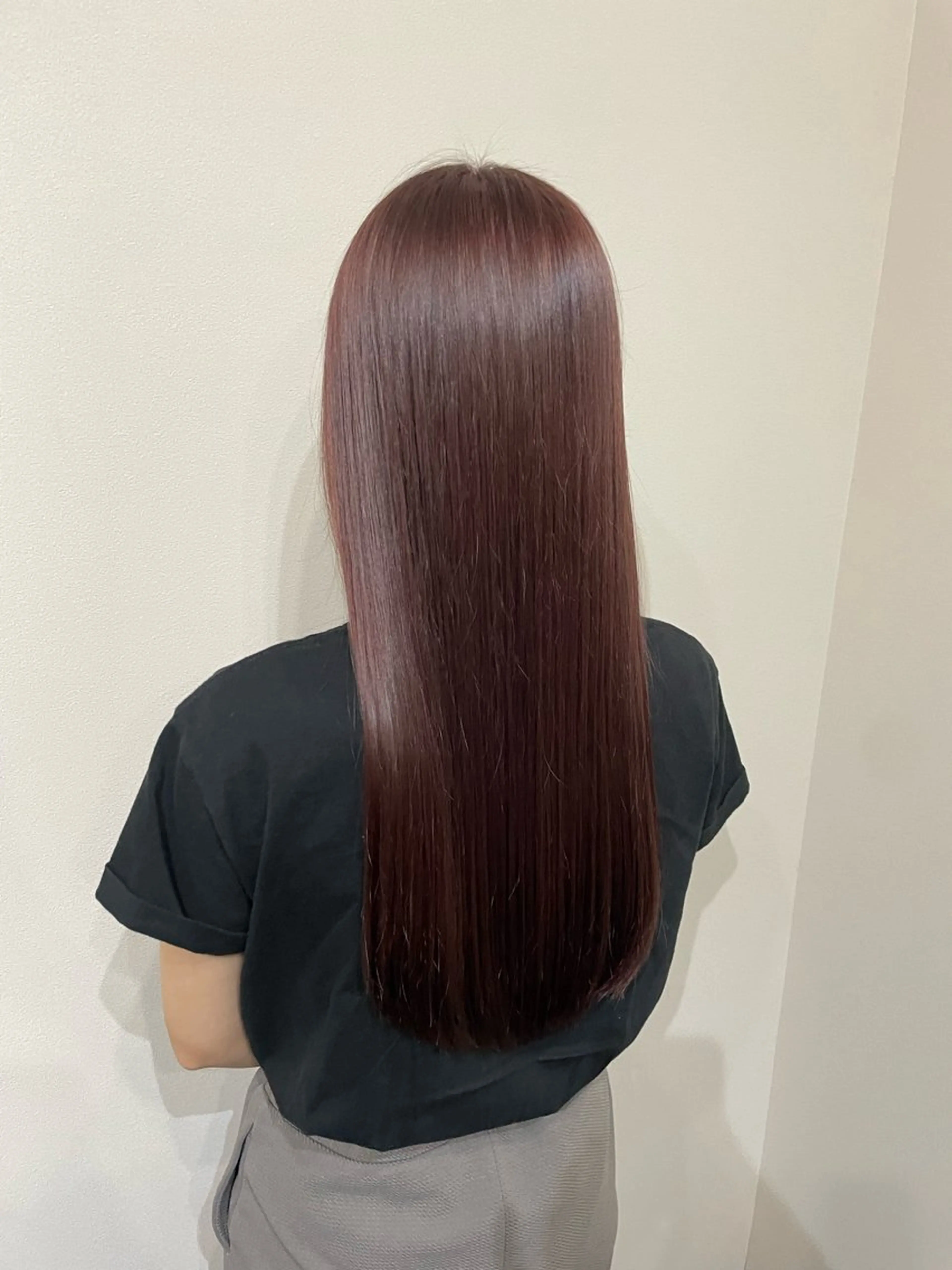 🍑暖色系ケアカラー (ブリーチなし)+ 髪質改善トリートメント🍑の写真