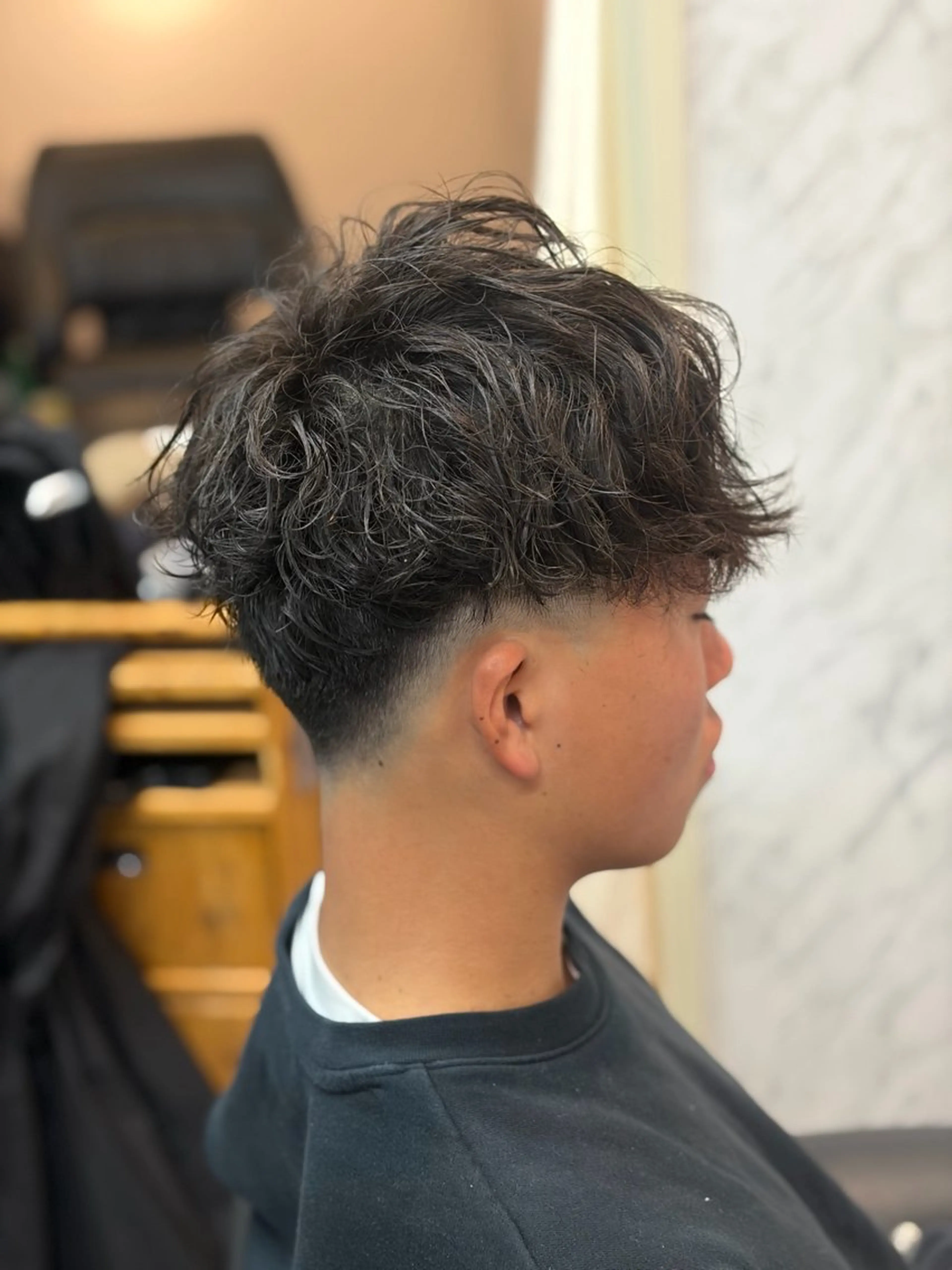 パーマ メンズ カット パーマ メンズ特化/パーマ/ フェードWATARUのヘアスタイル