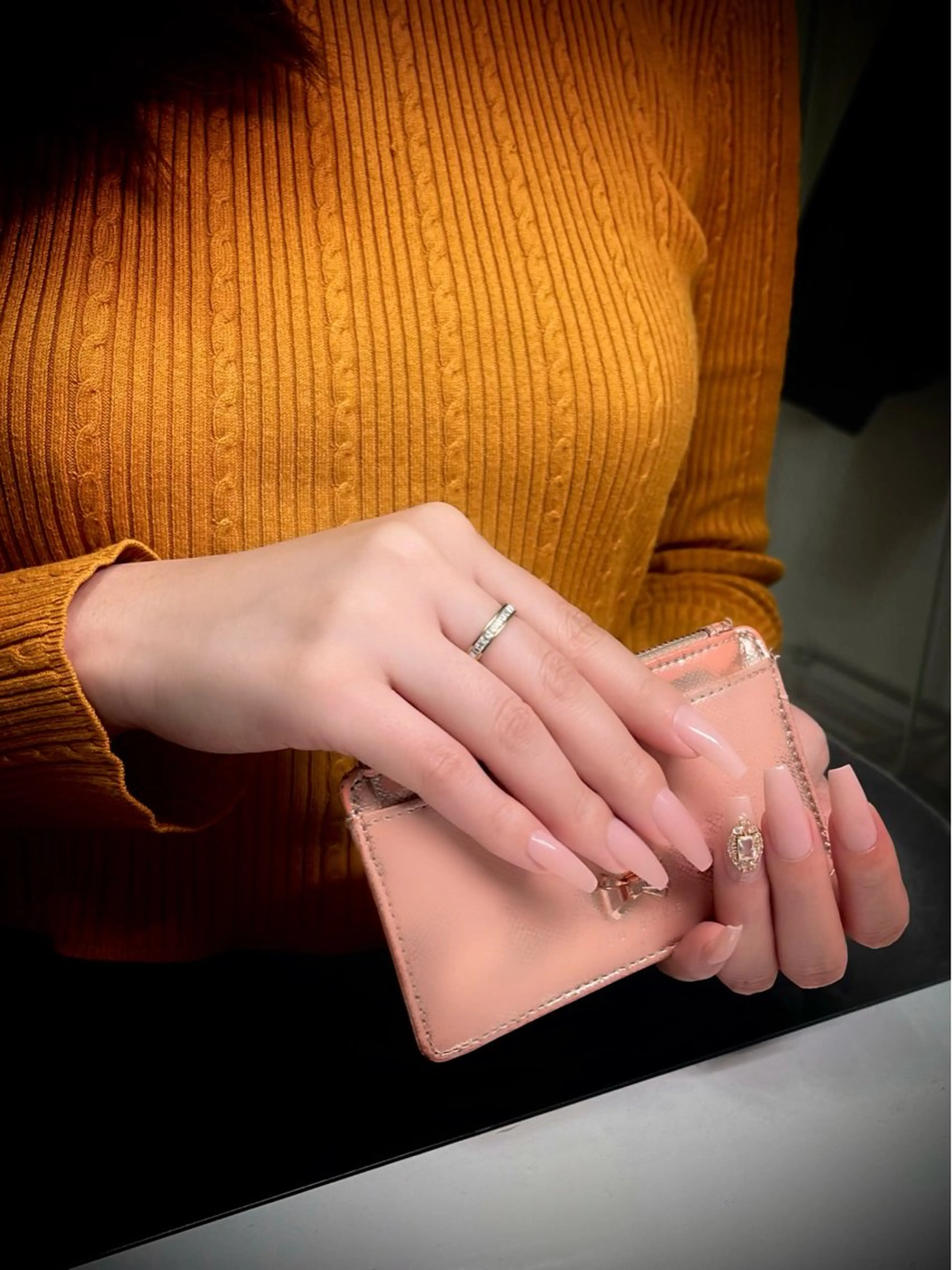 ネイル 長さ出し スカルプネイル nine.🦋 YUKOのネイルデザイン