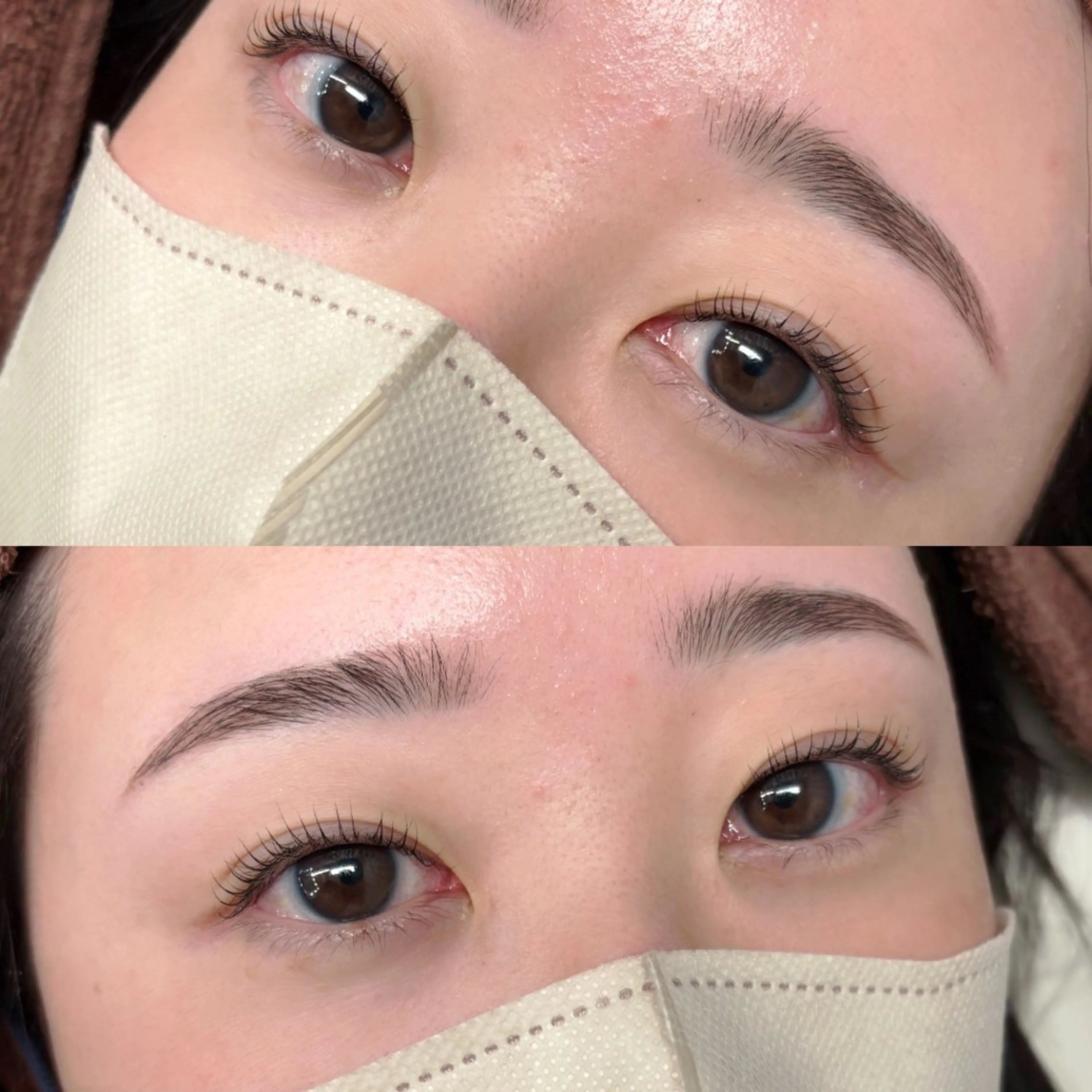 眉毛wax➕まつげパーマの写真