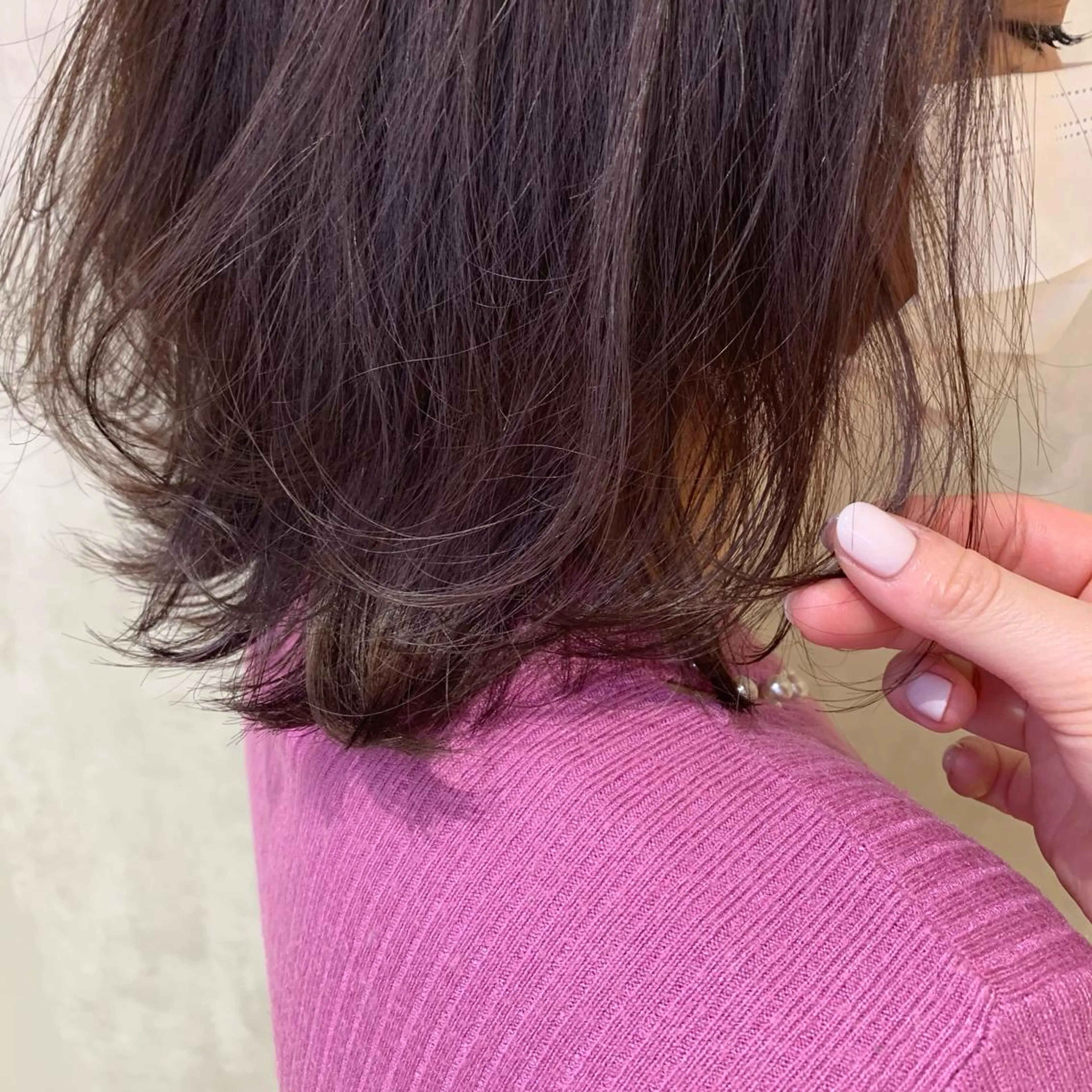 ミディアム パープルカラー GALETTE UMEDA所属・森澤 叶実のヘアスタイル