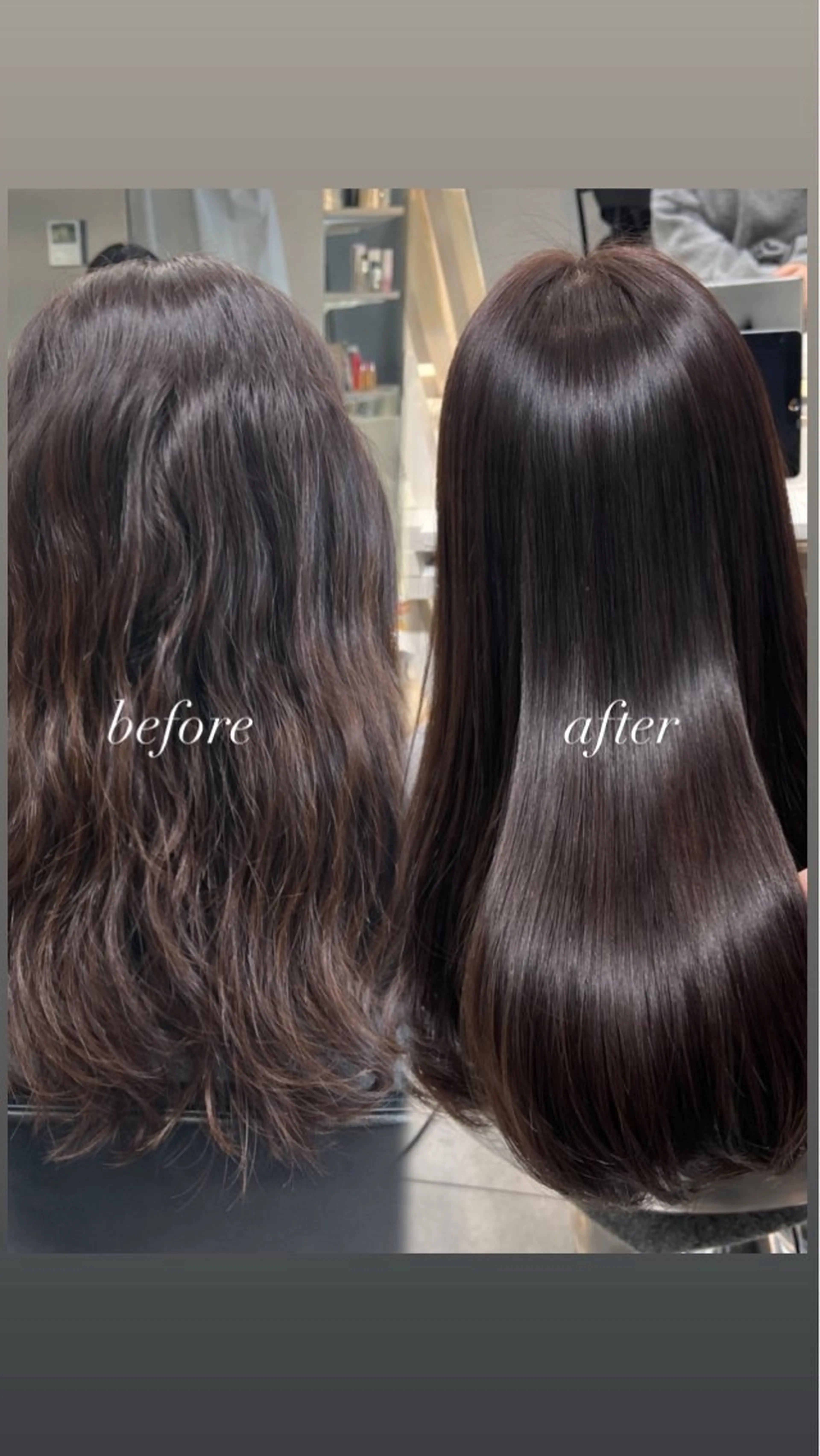 ロング カット 縮毛矯正 トリートメント 透明感カラー/恵比寿 /レイヤーカット大場のヘアスタイル