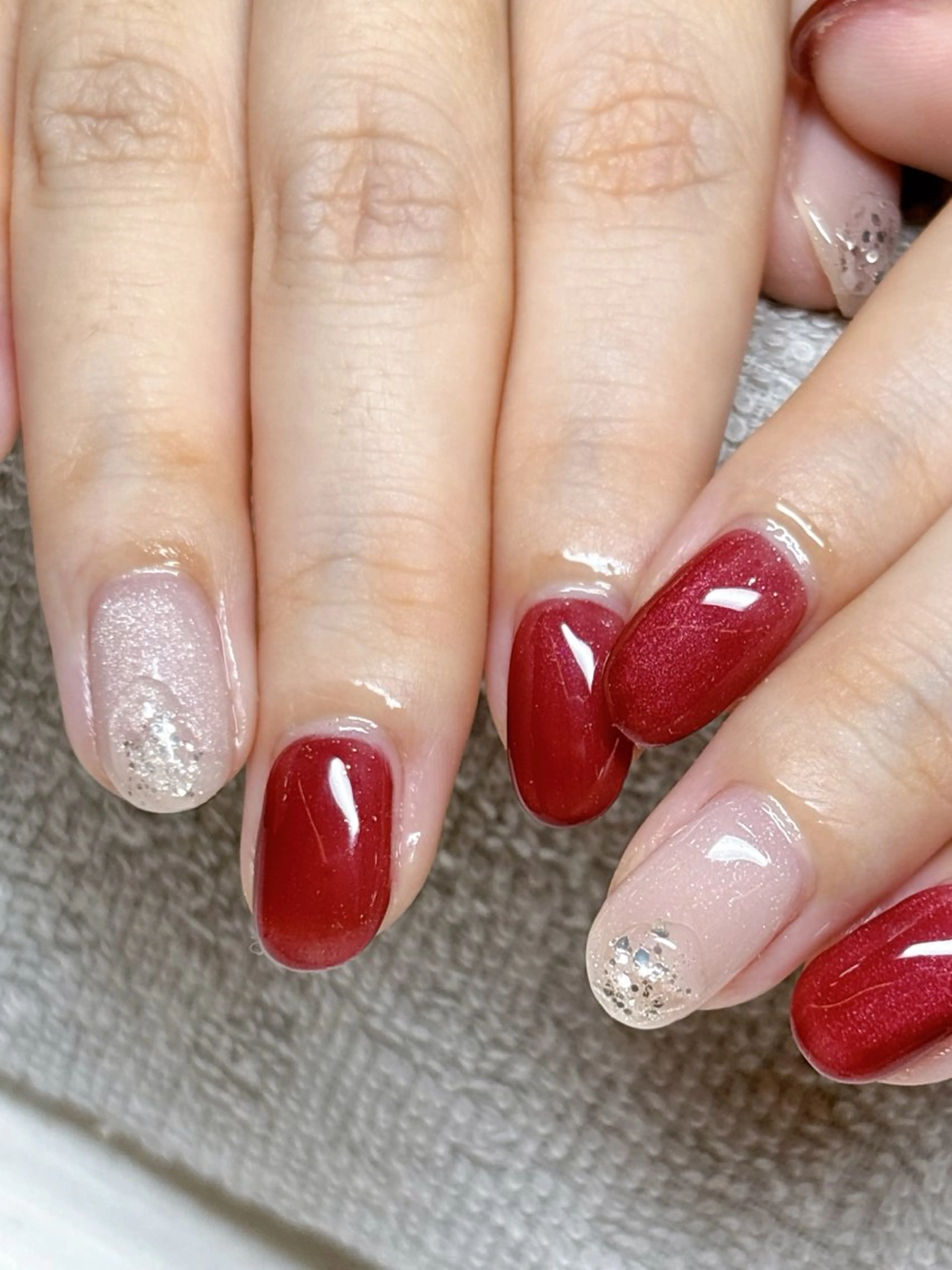 ネイル ボルドー 大澤 香奈子のネイルデザイン