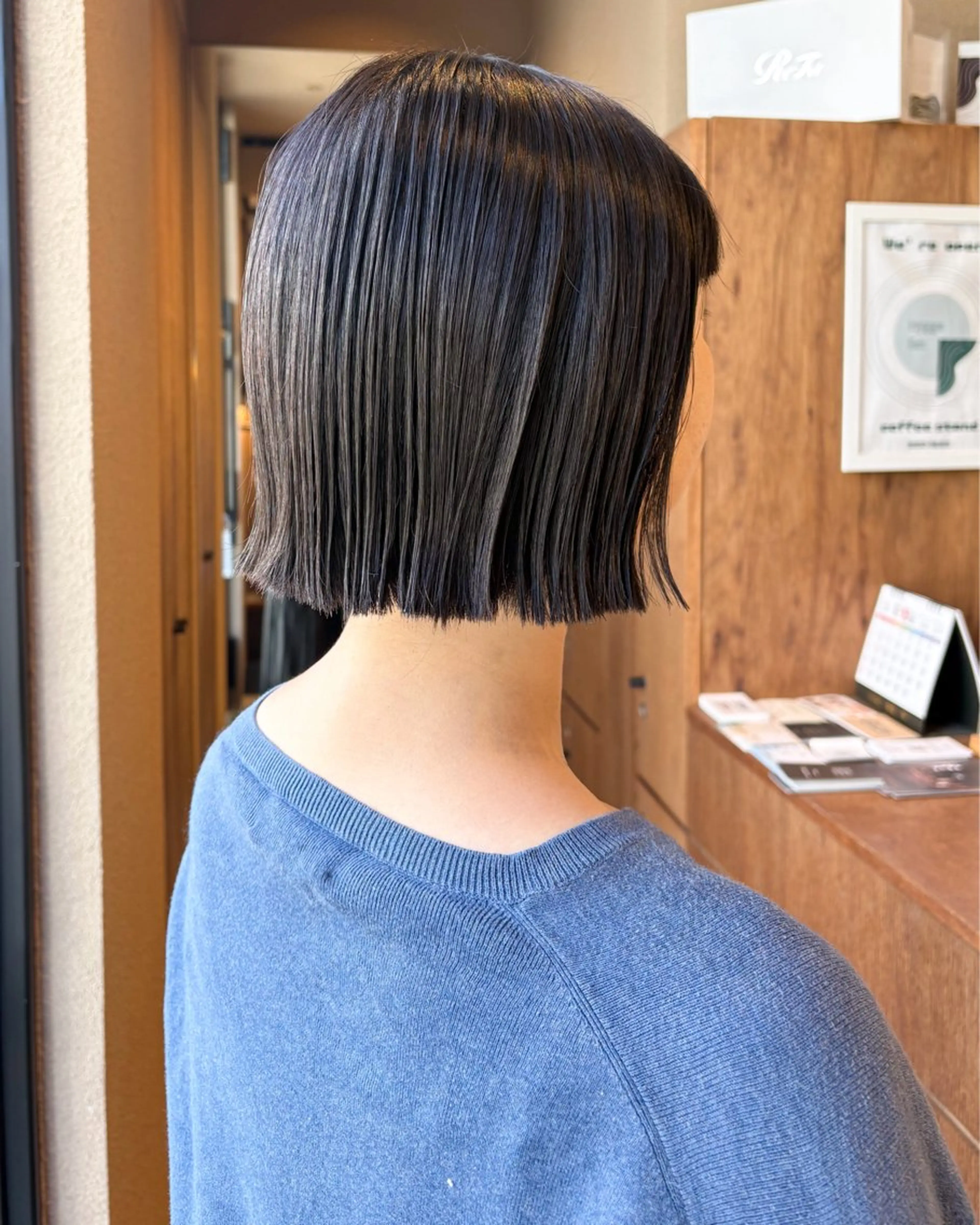 ミディアム カラー 透明感カラー ボブ カット ヘアカラー ボブ/艶カラー 鎌倉/MIHO🌼のヘアスタイル