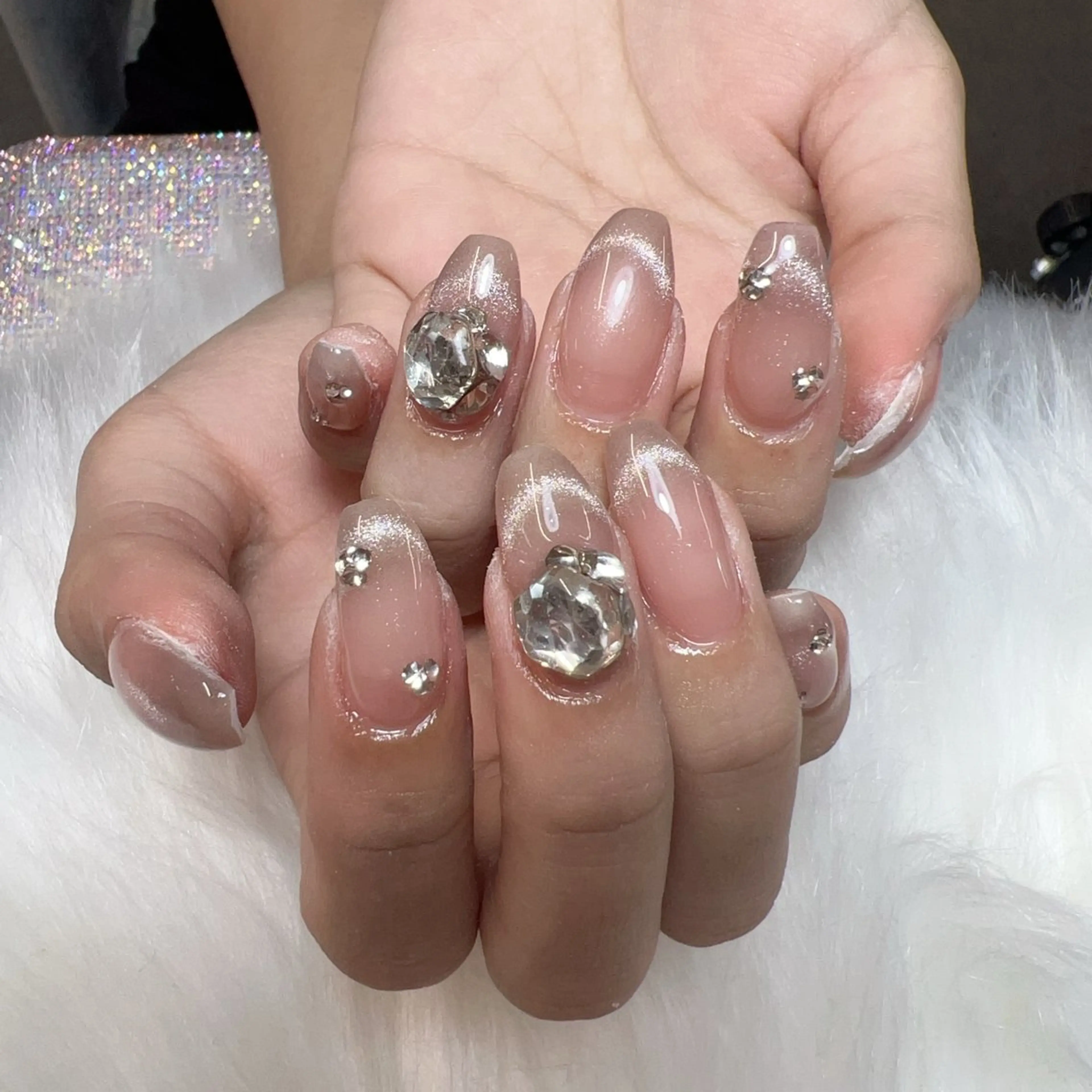 ネイル ハンドネイル 🎀nana🫧 ワンホンネイル🎀のネイルデザイン