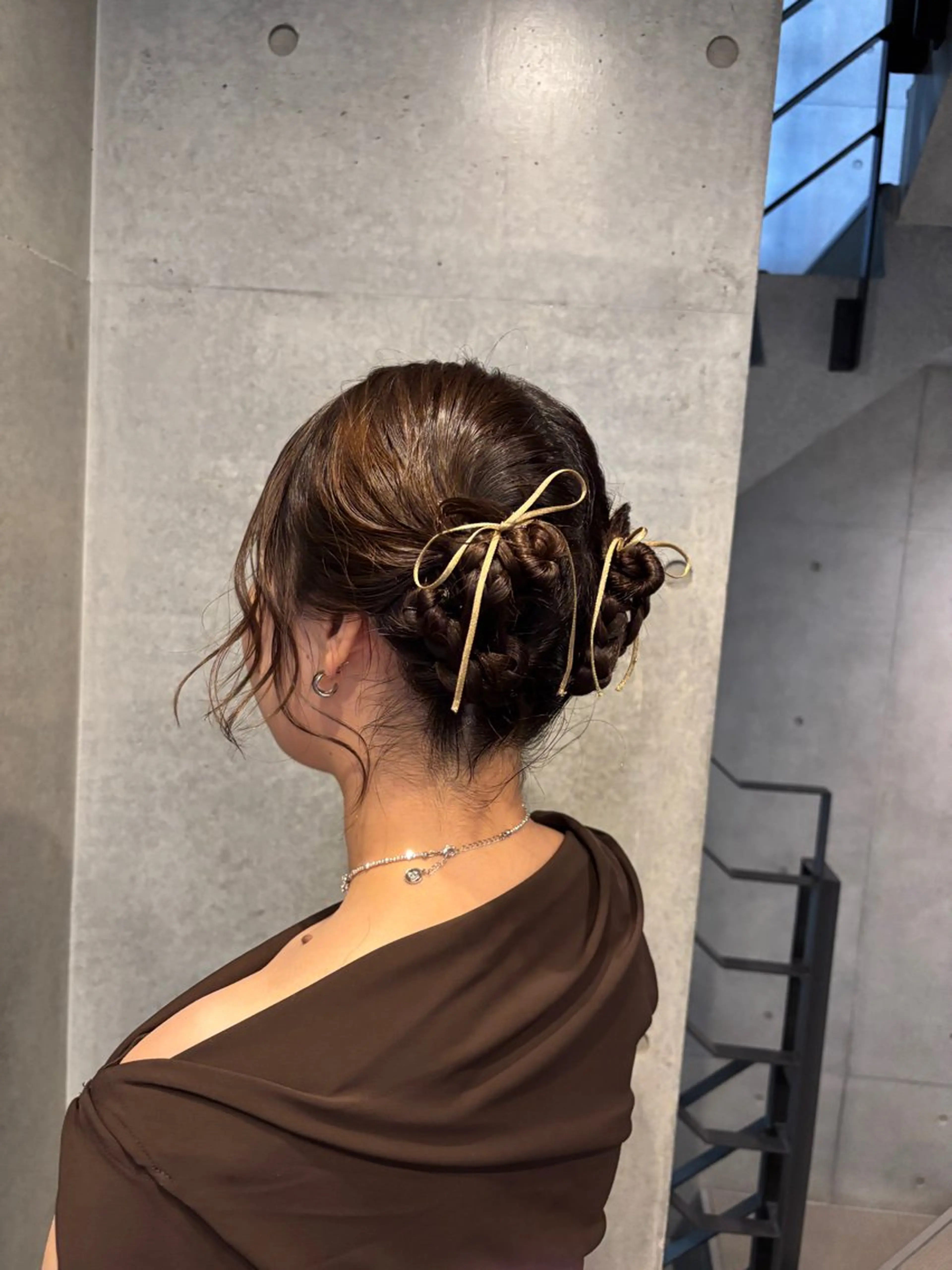 ミディアム ヘアアレンジ ヘアセット noa ☪︎のヘアスタイル