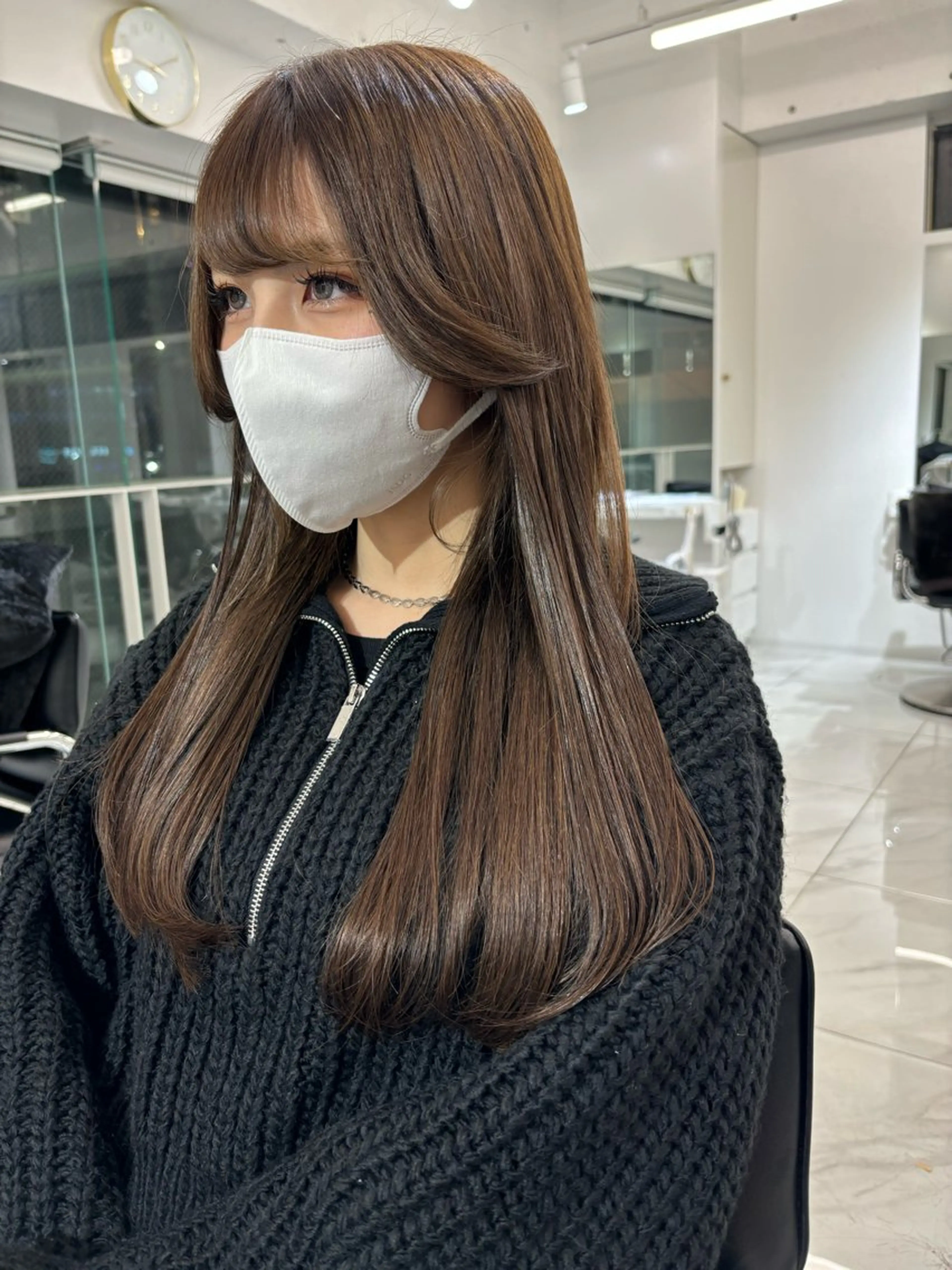 カラー オリーブカラー 大人韓国ヘア 渋谷/Satsukiのヘアスタイル