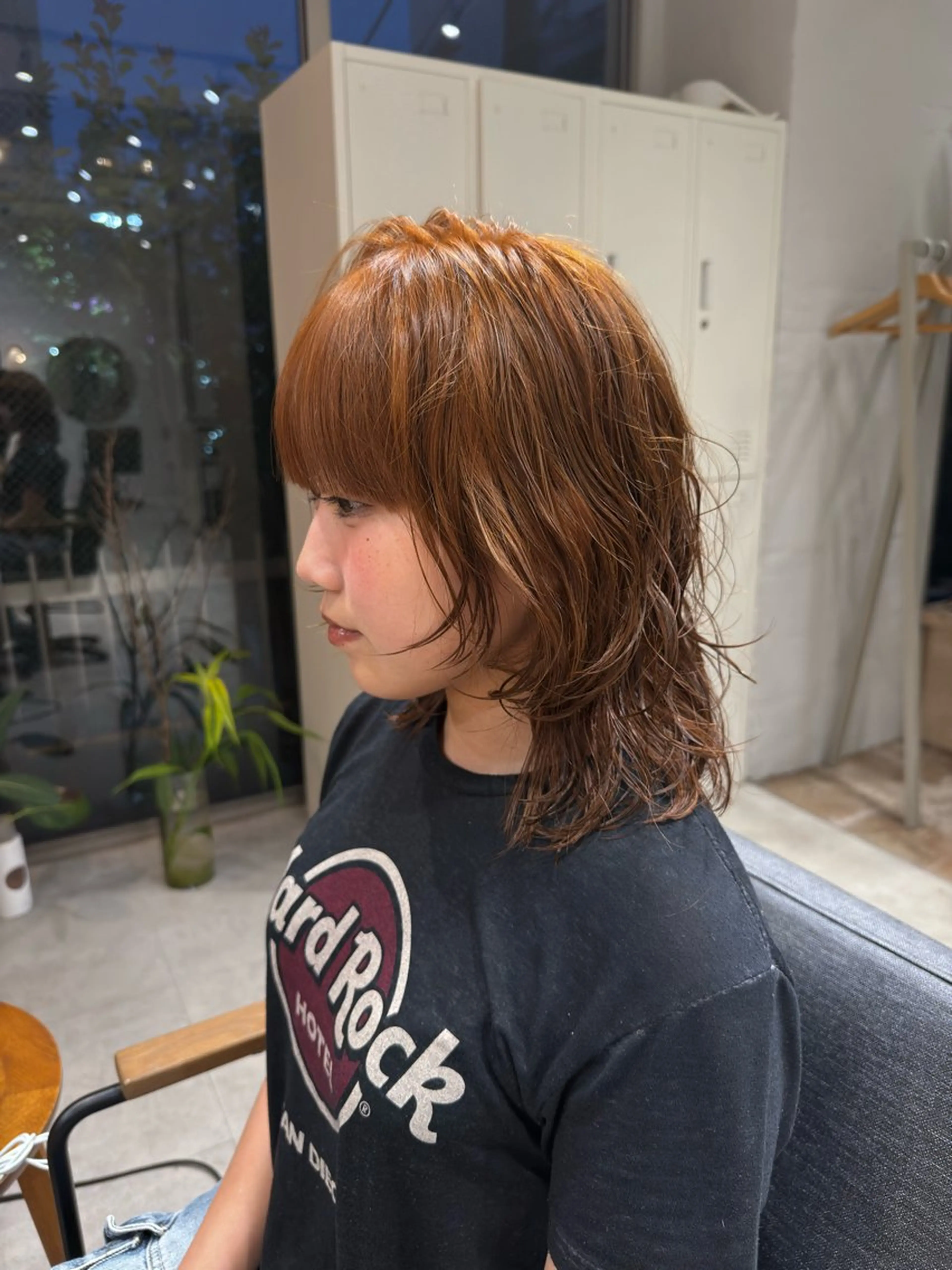 ミディアム カラー パーマ パーマ/ボブ /レイヤー チヒロのヘアスタイル