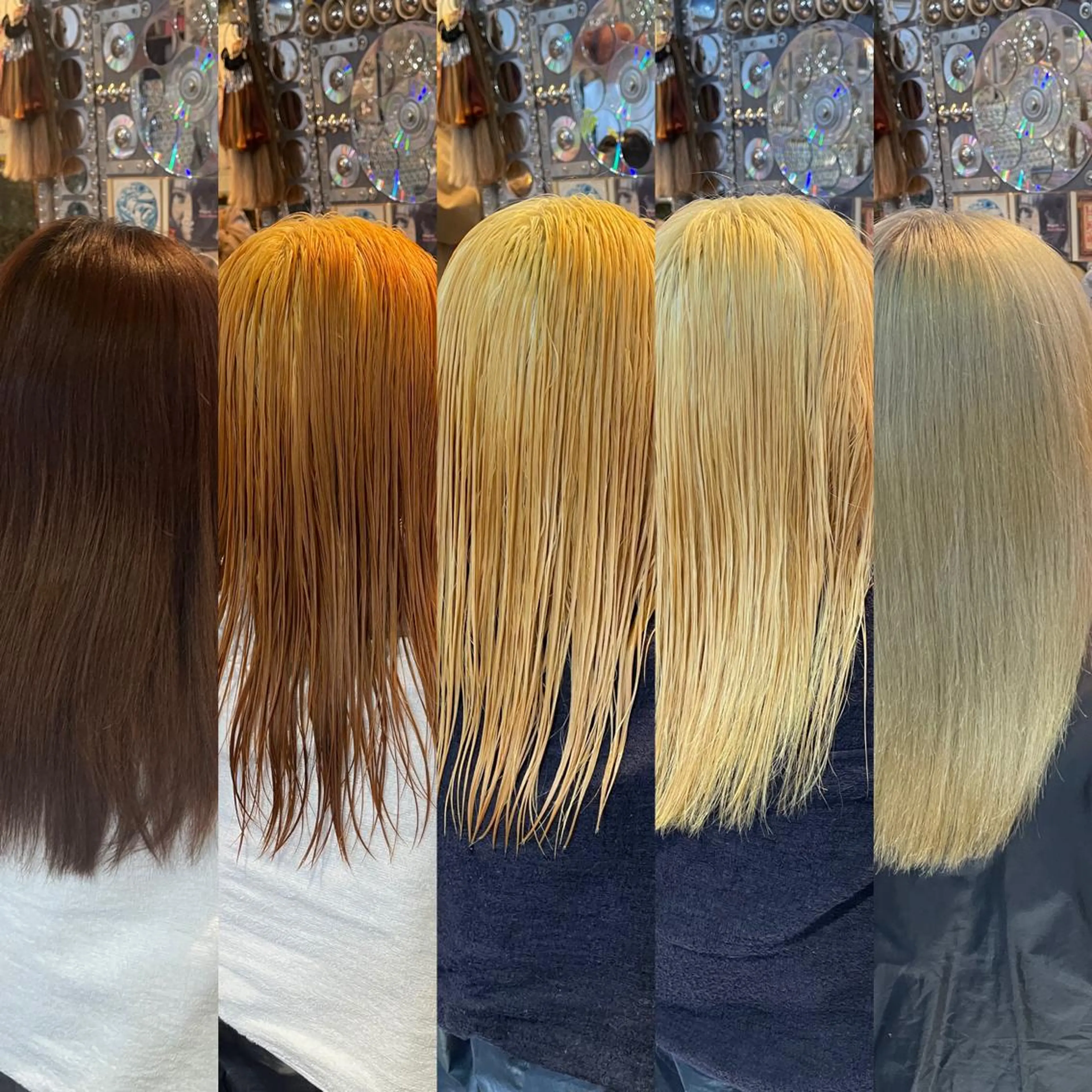 ミディアム カラー ヘアアレンジ ブリーチ ケアブリーチ ハイトーンカラー haco+所属・🌈派手髪エクステ ブレイズ🌈ひろとのヘアスタイル