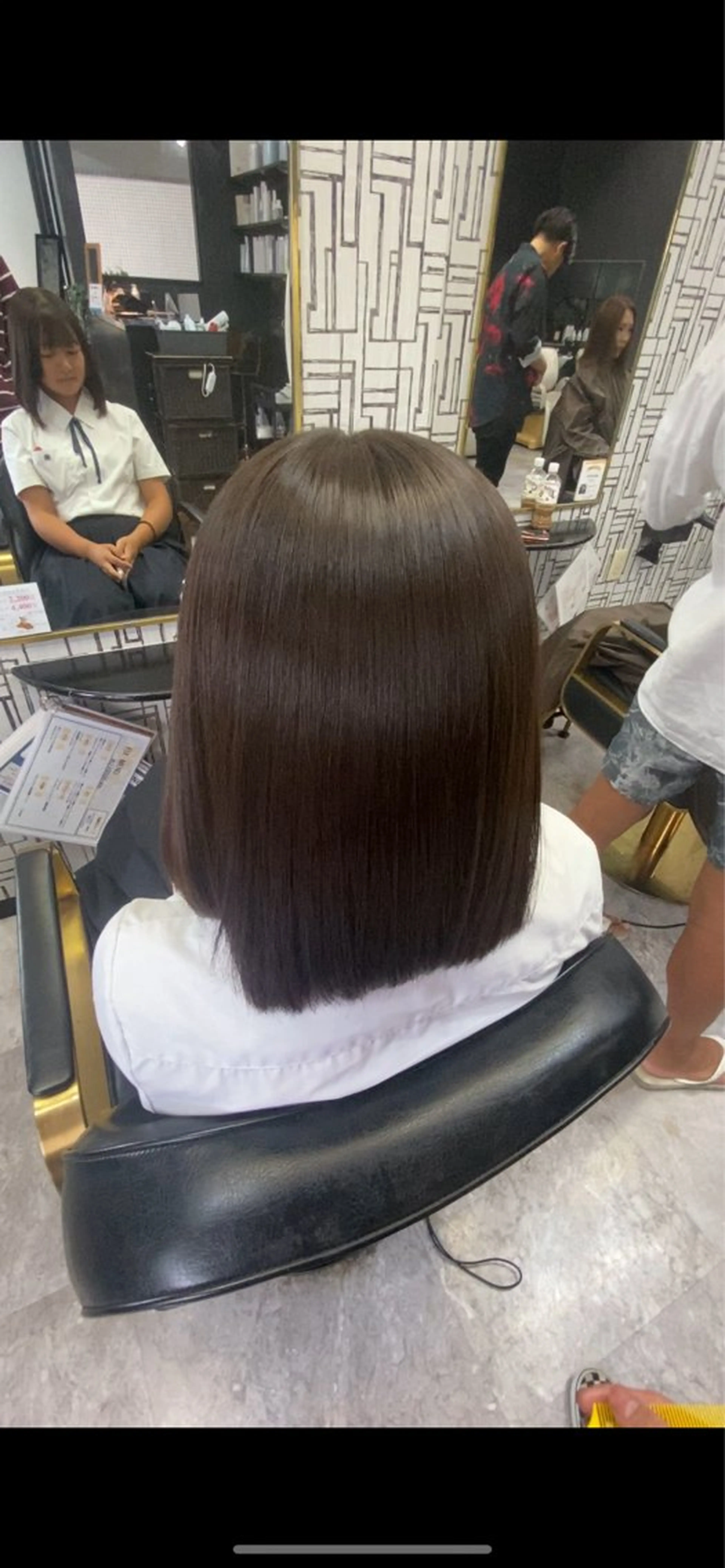 ミディアム 髪質改善 縮毛矯正 縮毛矯正 池田 亮雅のヘアスタイル