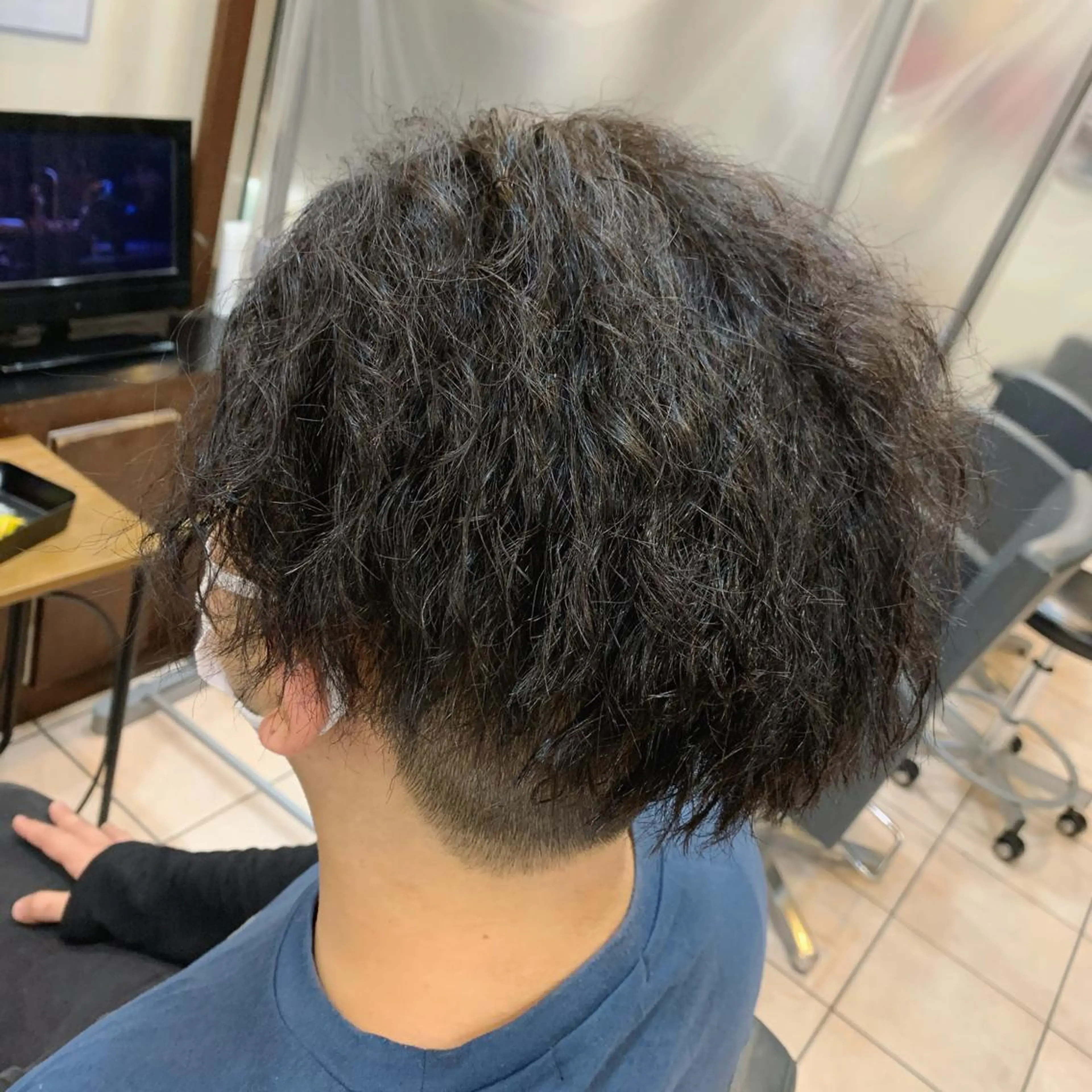 ミディアム パーマ Zina天王寺 CHIAKIのヘアスタイル