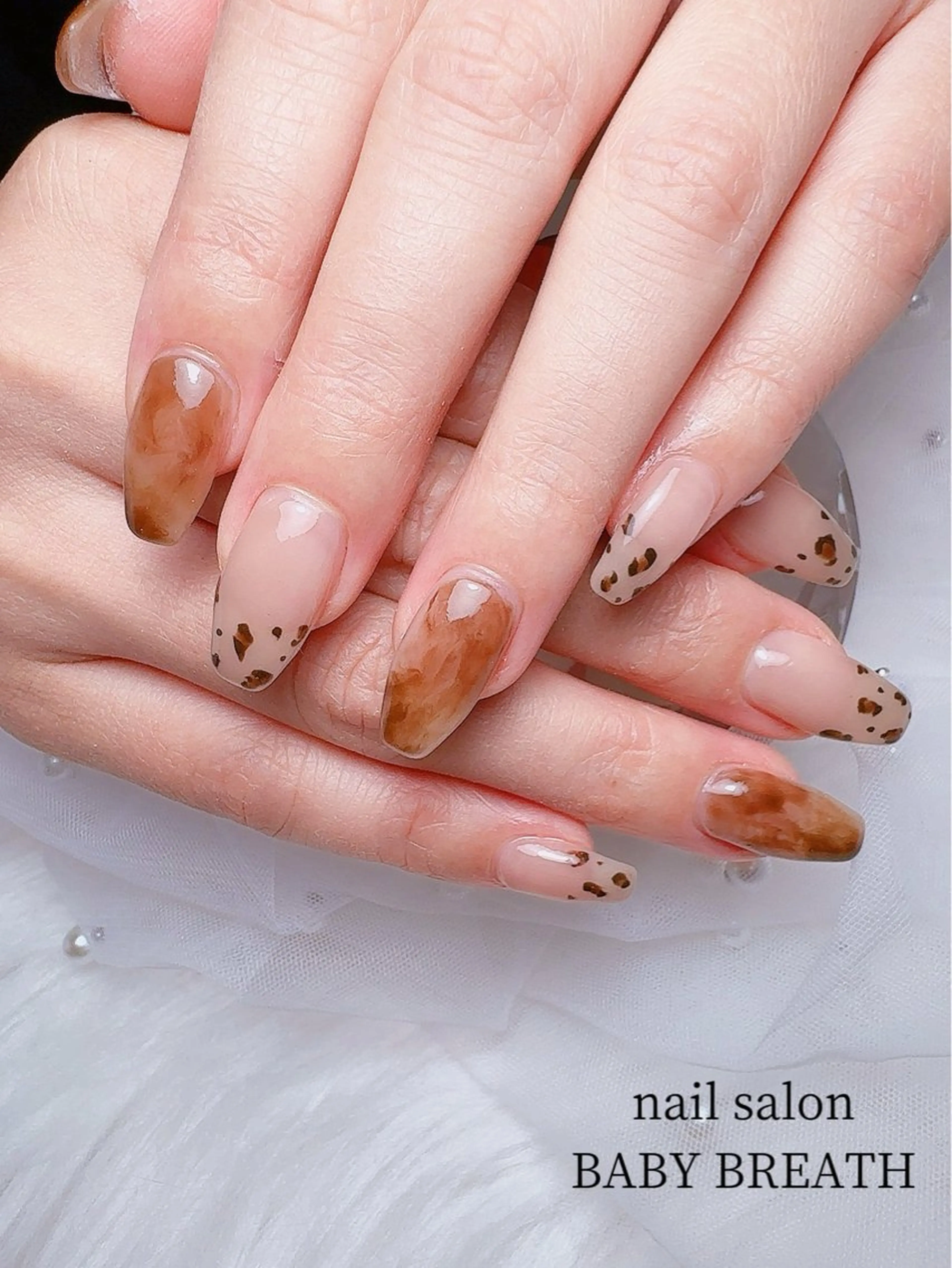 ネイル アートネイル フラッシュネイル フットネイル グラデーション ラメ(グリッター) ハンドネイル BABY  BREATH所属・y natsumiのネイルデザイン
