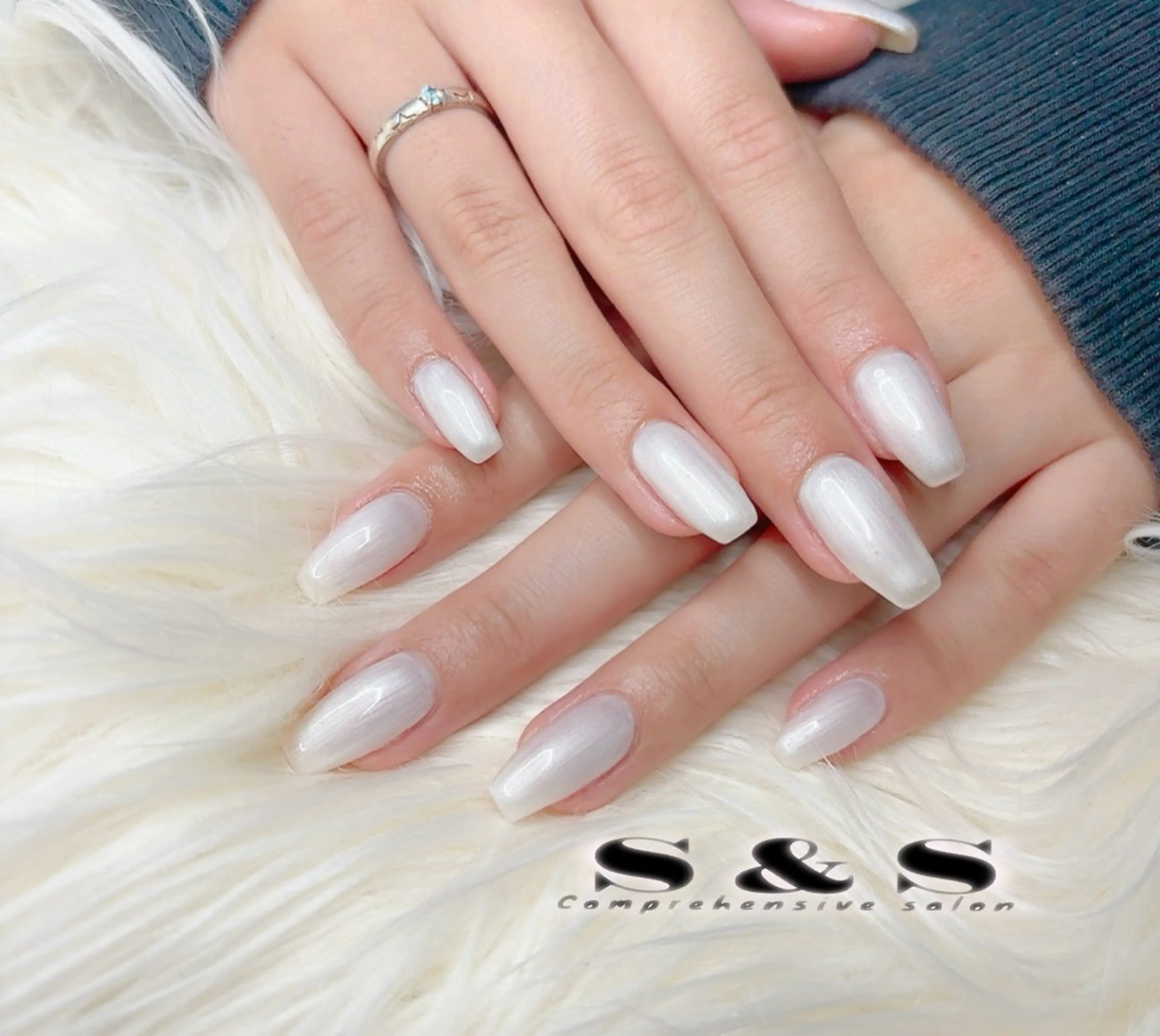 ネイル 長さ出し メンズネイル 持ち込み ワンカラーネイル S&S 村田小百合のネイルデザイン