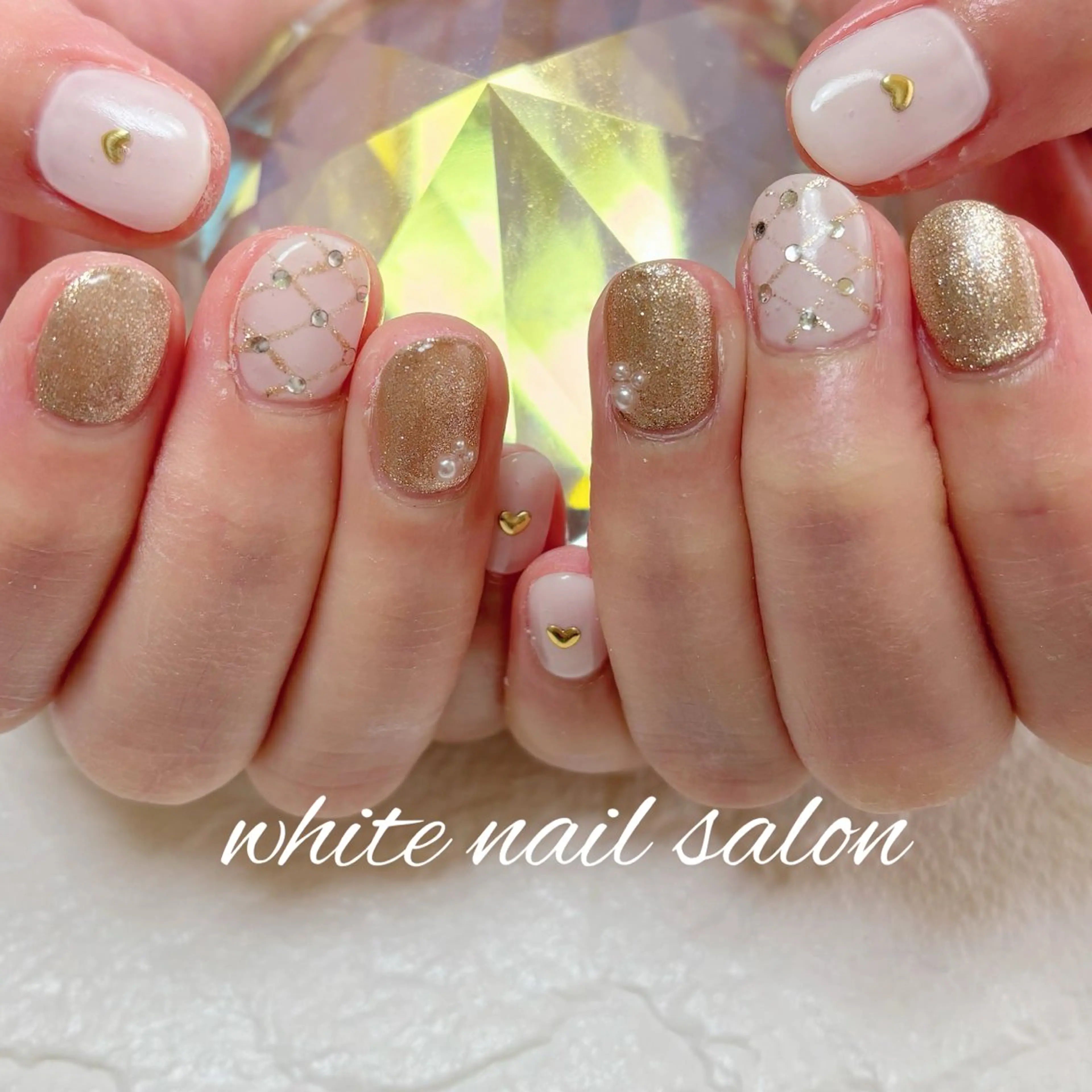 ネイル フットネイル ホワイト ハンドネイル white nail salonのネイルデザイン