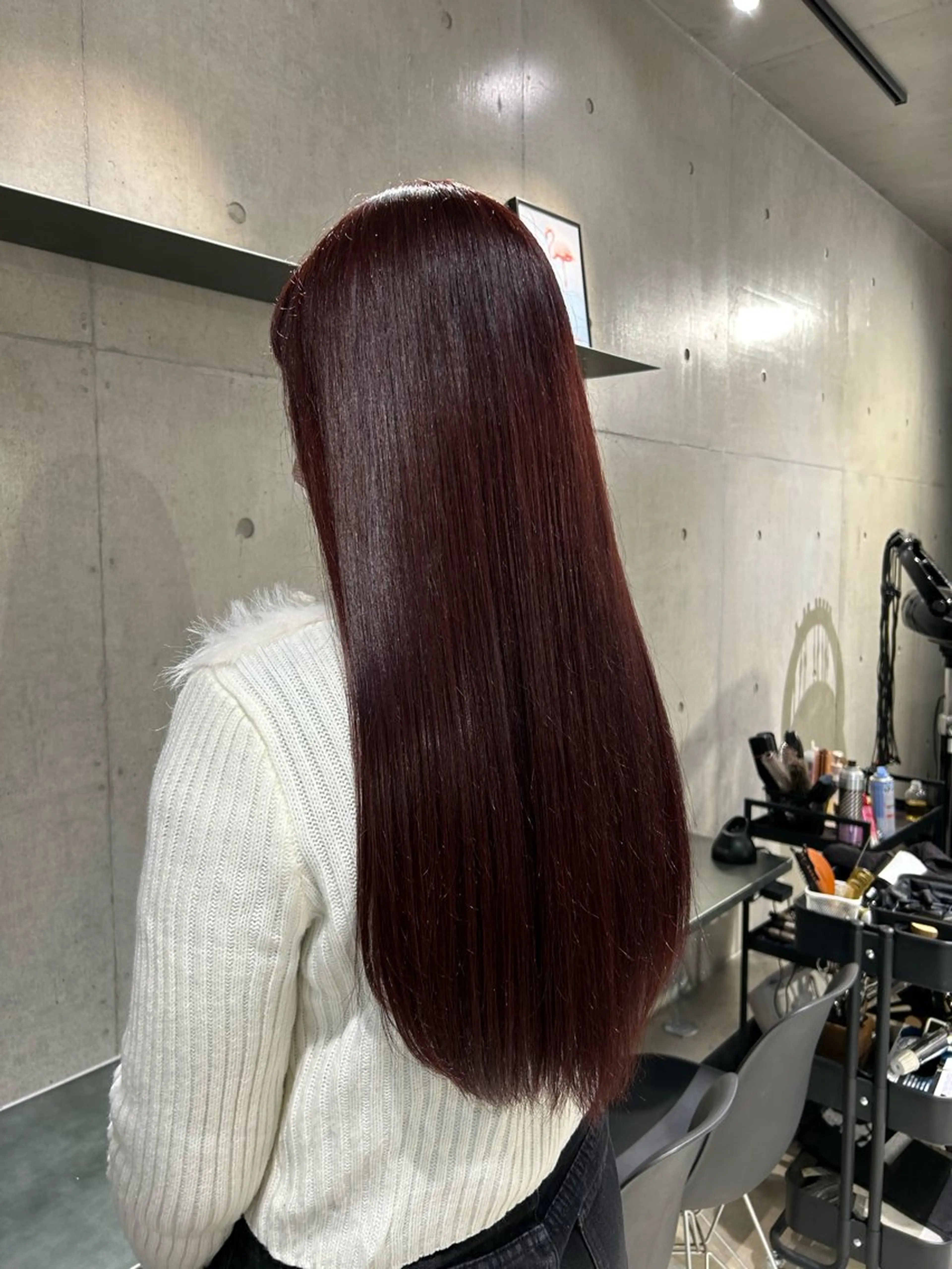 ロング カラー ヘアアレンジ ヘアカラー トリートメント ボブ艶モテカラー🫧 カリンのヘアスタイル