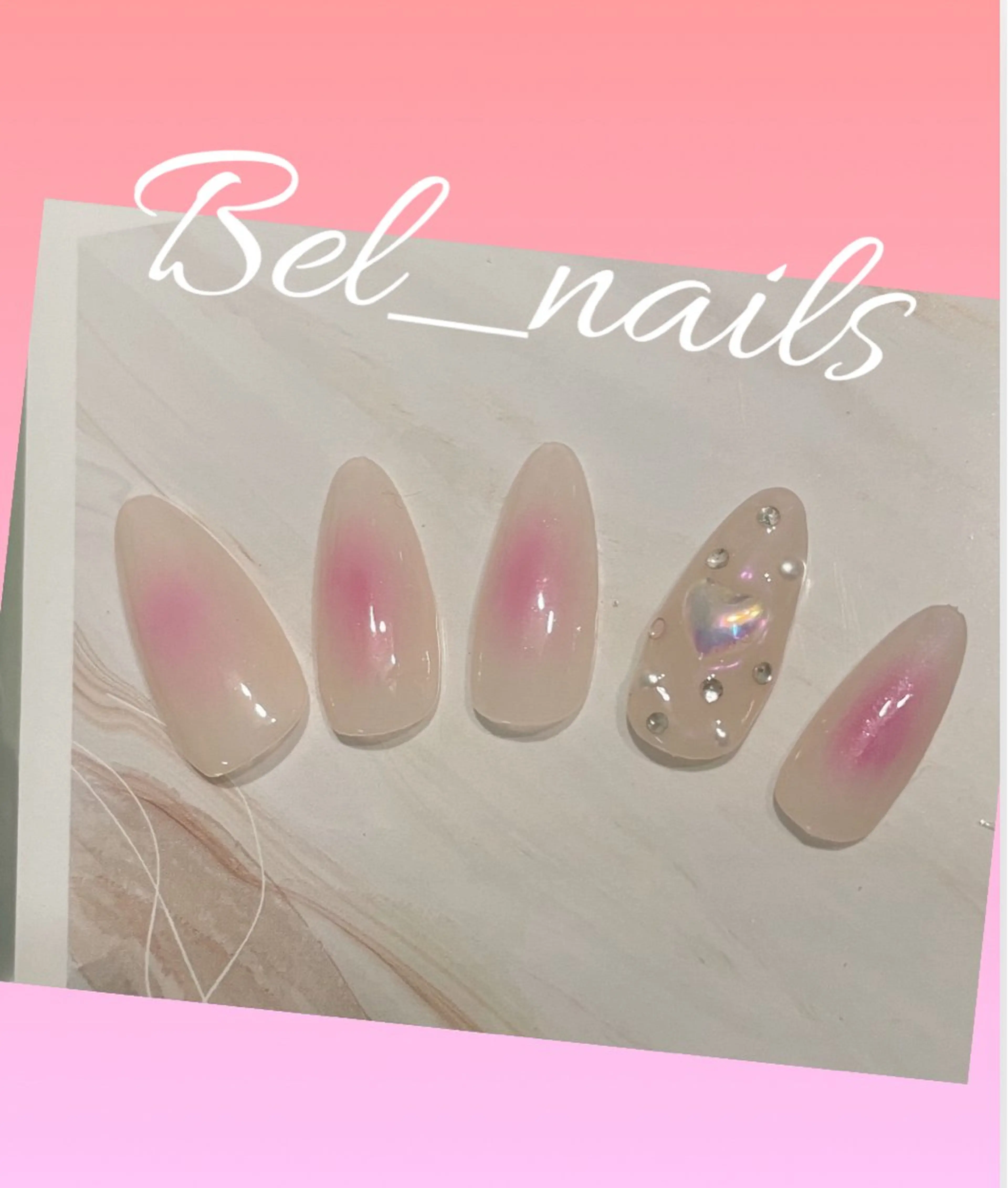 ネイル チークネイル Bel nailsのネイルデザイン