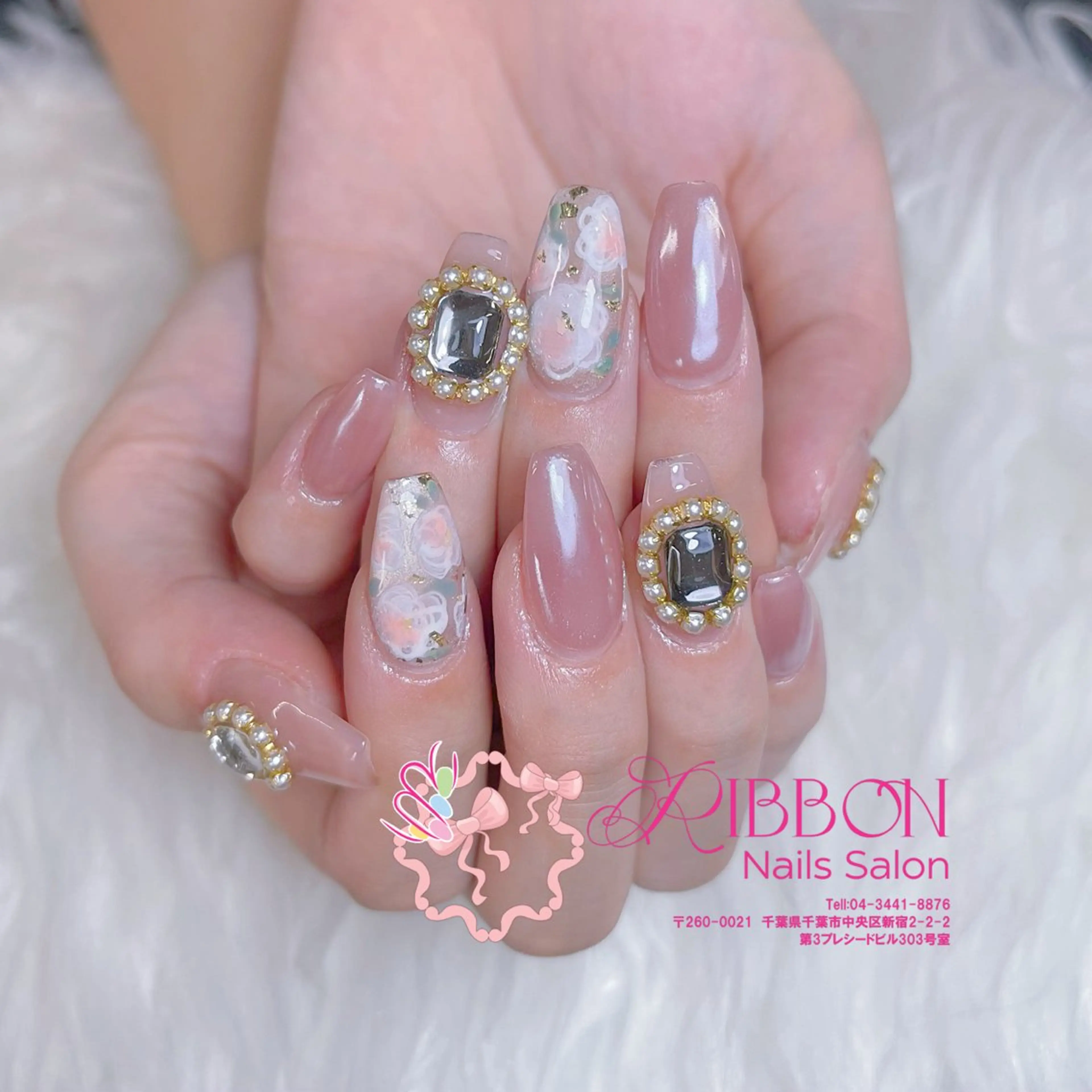 ネイル チークネイル フットネイル フレンチネイル グラデーション 韓国ネイル Ribbonnail salonのネイルデザイン