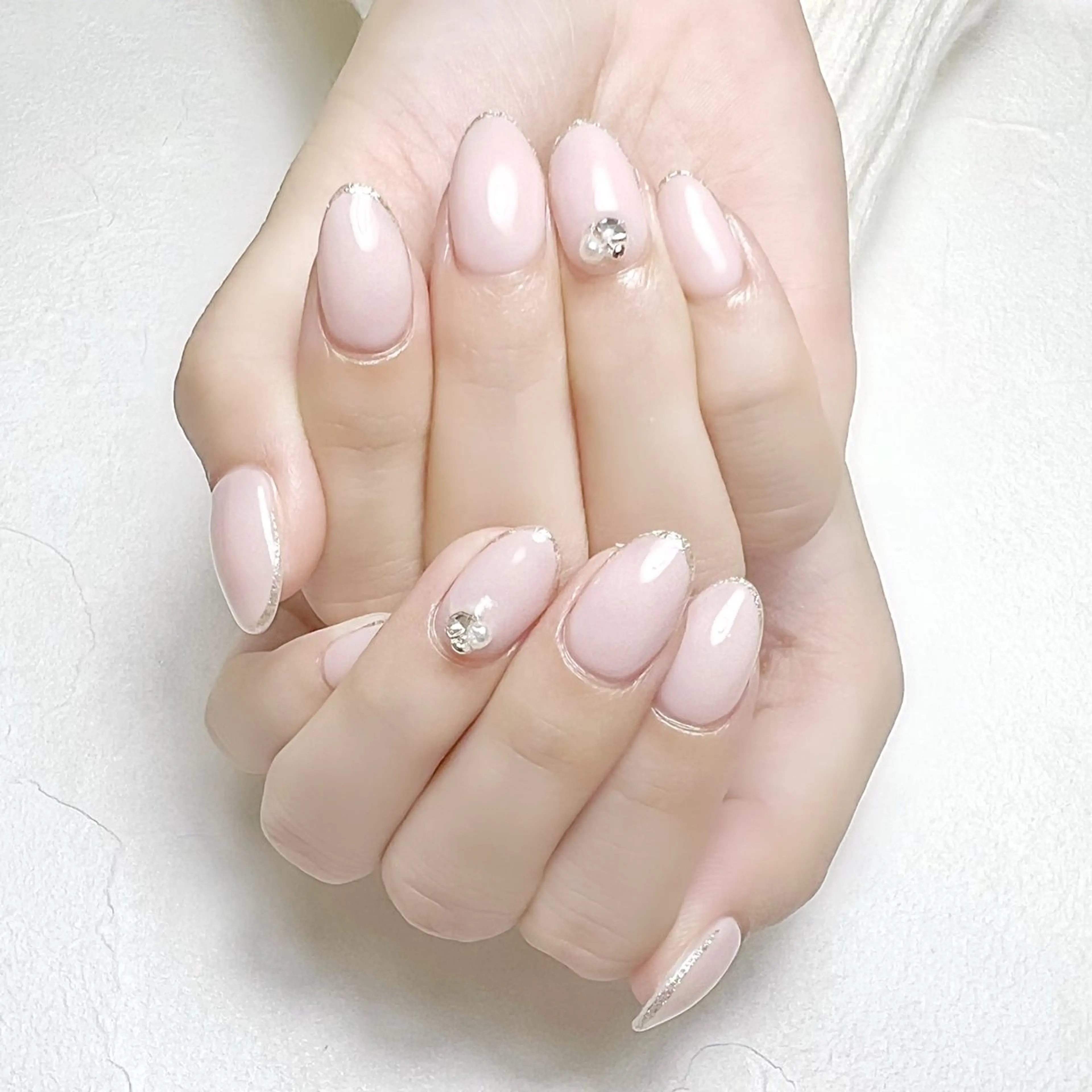 ネイル アートネイル ラメ(グリッター) オフィスネイル ワンカラーネイル rouse nail RISATOのネイルデザイン