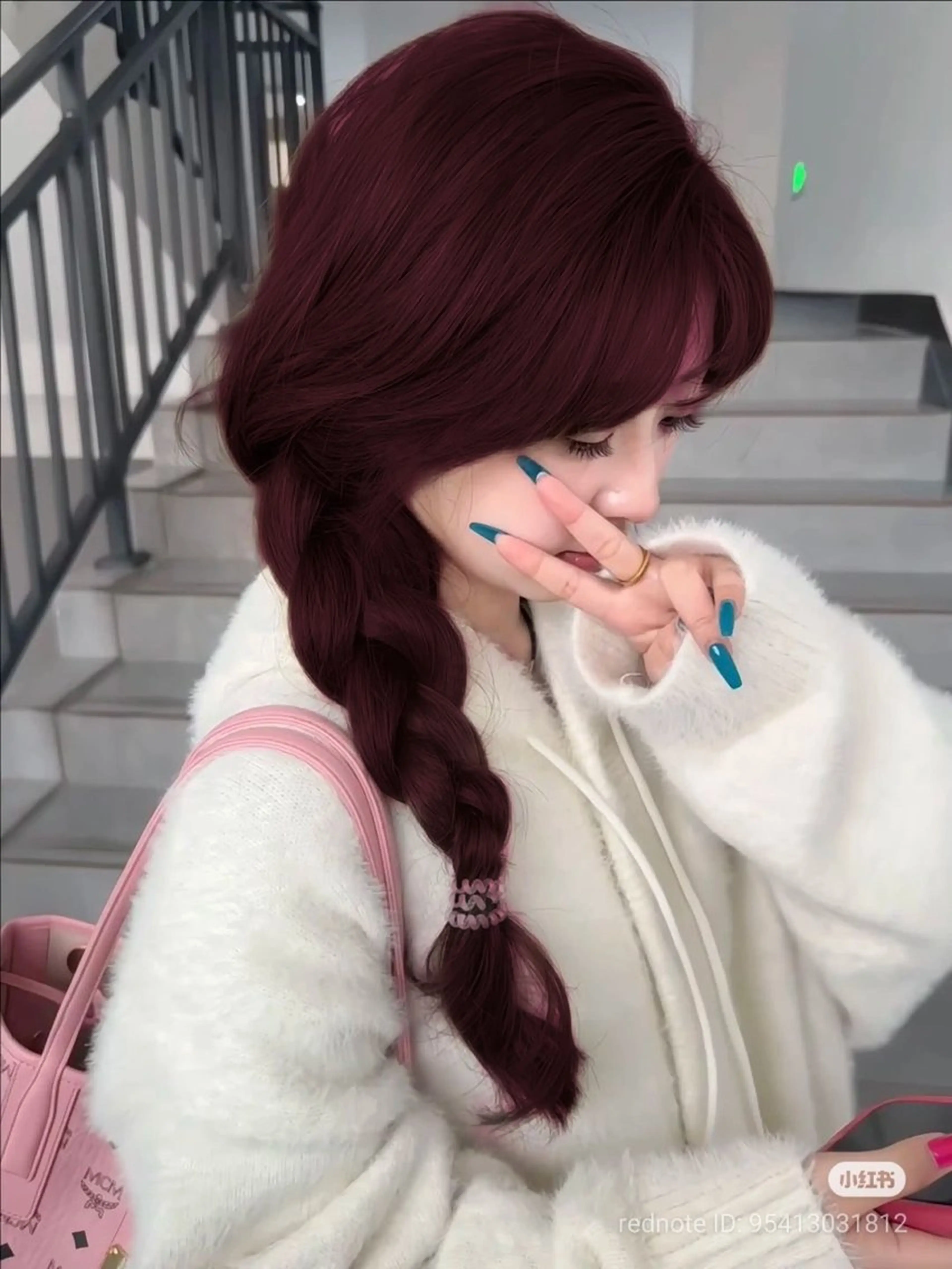 ロング カラー ブリーチなしで叶える 🍒モテ暖色🎀🪽のヘアスタイル