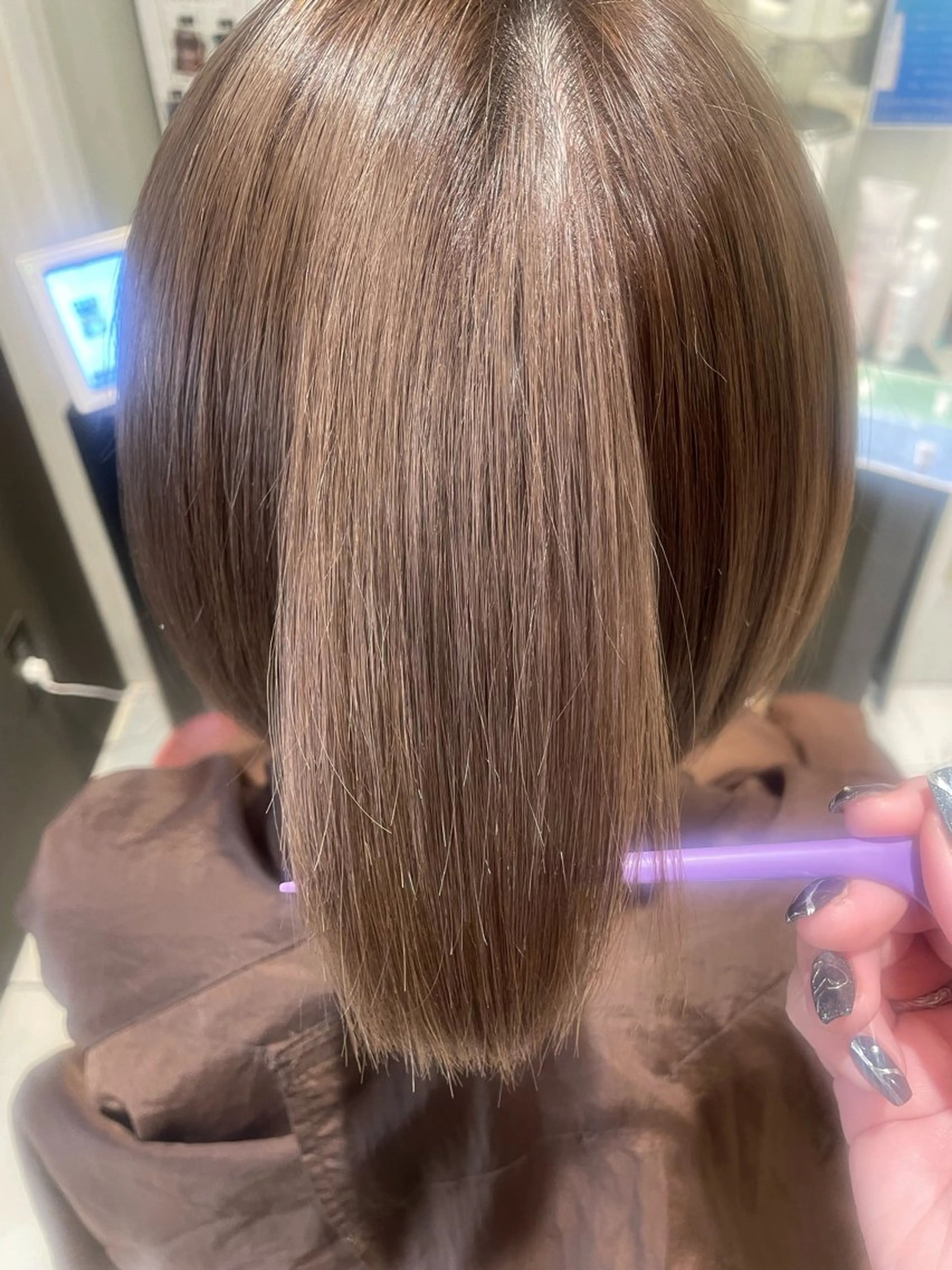 ショート カラー ブリーチ ヘアカラー トリートメント 💞暖色カラー 💞risaのヘアスタイル