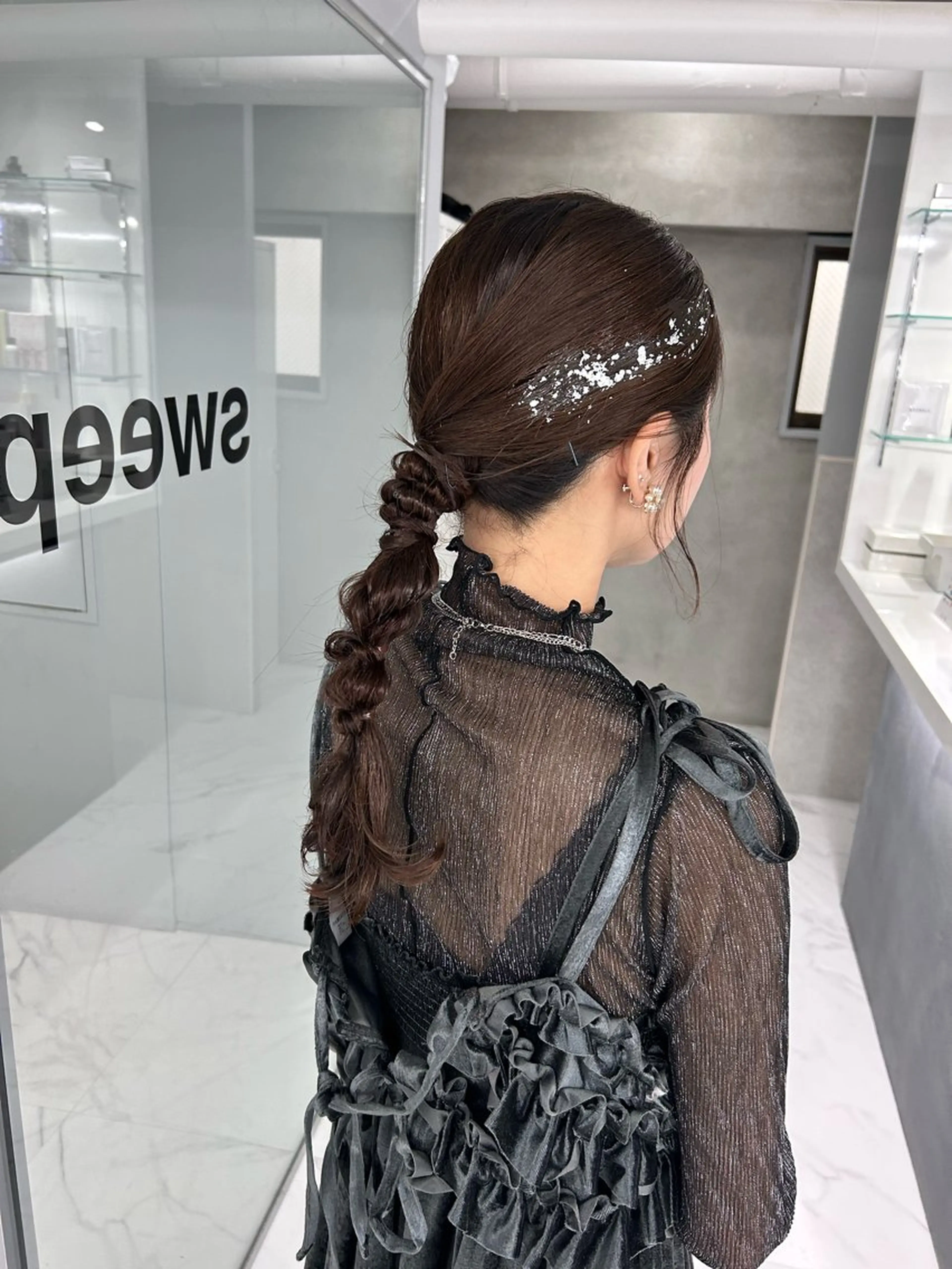 セミロング ヘアアレンジ ヘアセット shizuna/天神 /メンズ/ボブのヘアスタイル