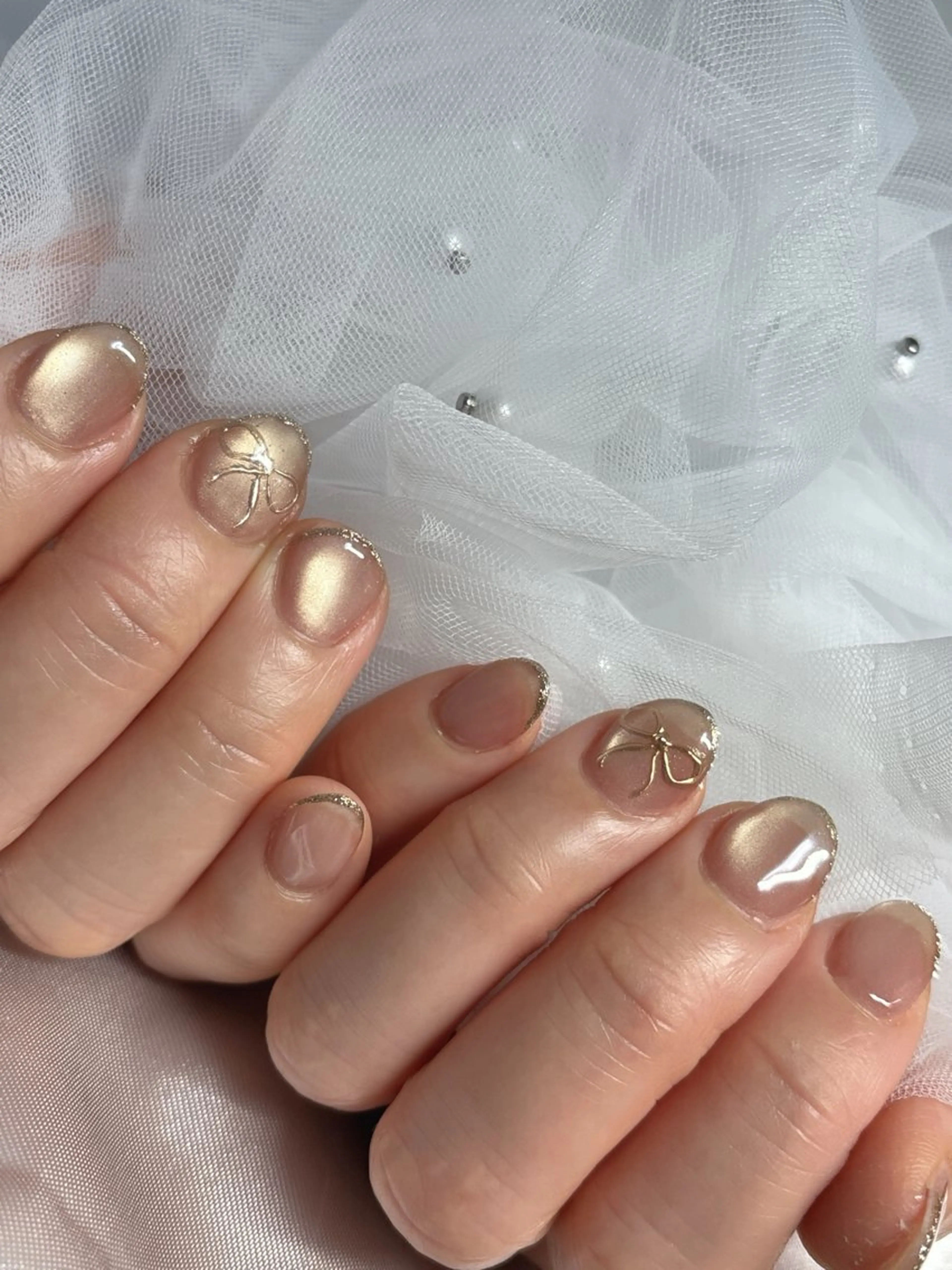 ネイル ジェルネイル マグネットネイル パラジェル ハンドネイル 認定講師／歴20年 パラジェル　Growのネイルデザイン