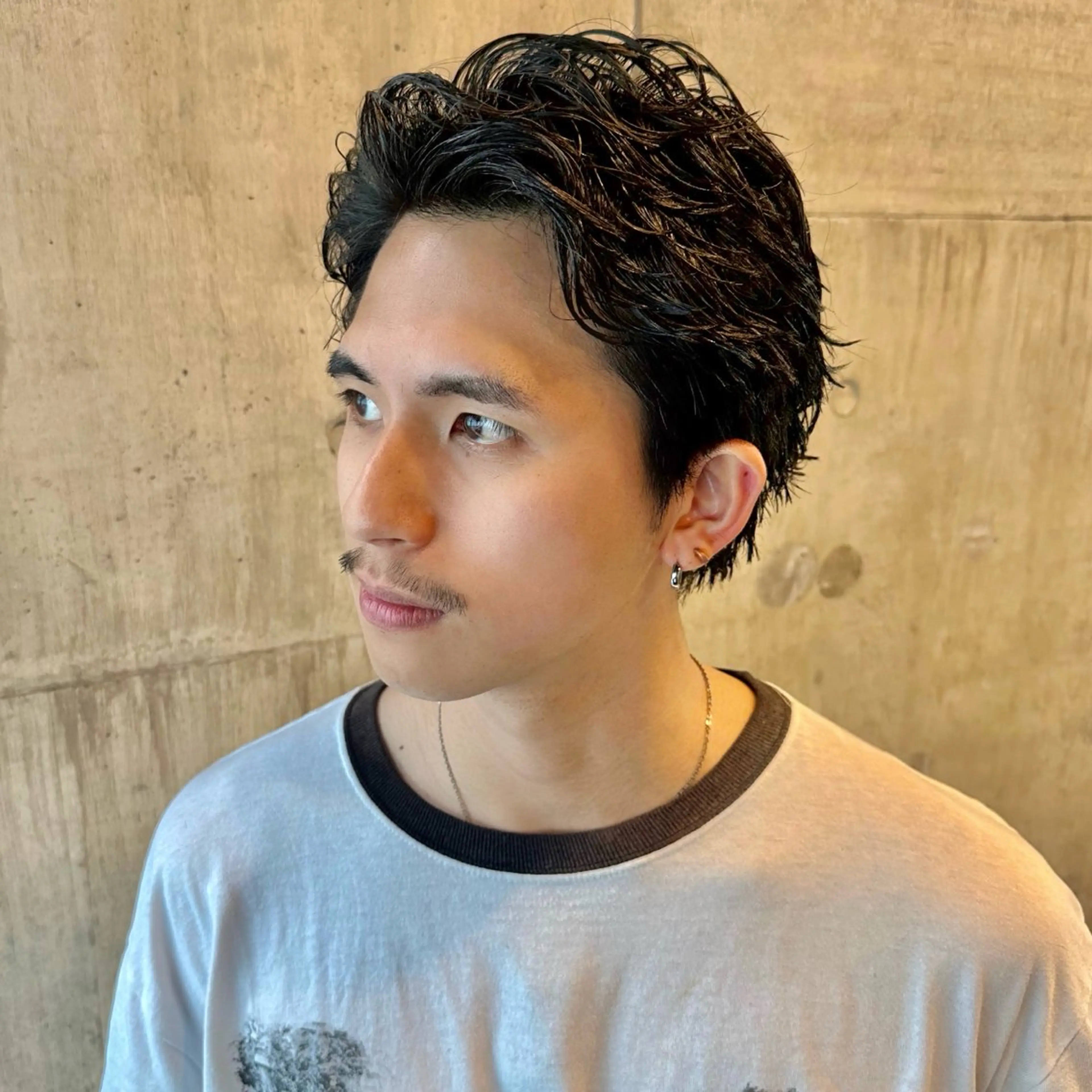 ショート パーマ メンズ カット パーマ トリートメント ツイスパ/メンズ パーマ/歩夢のヘアスタイル