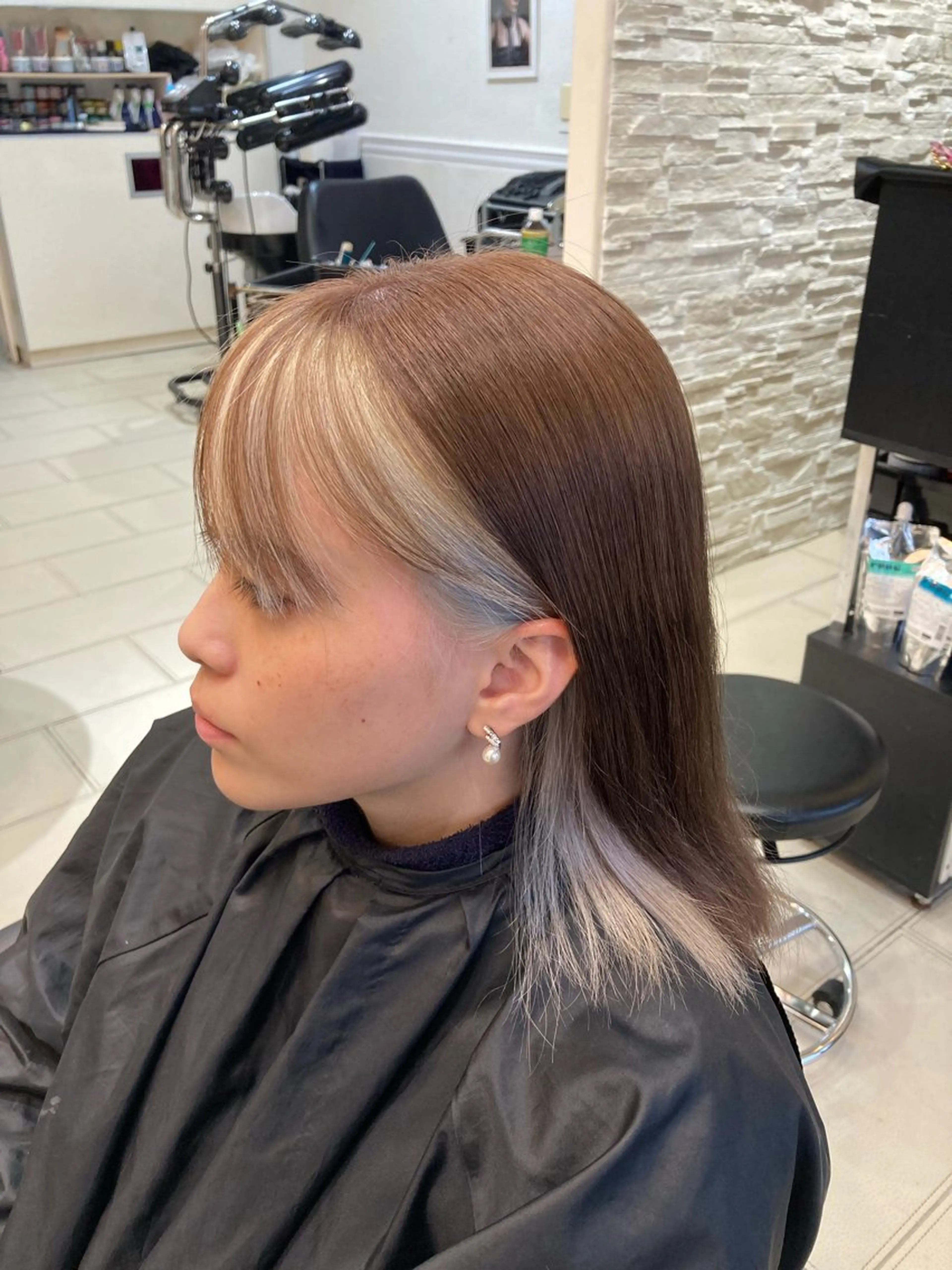 inner bleached color and treatmentの写真