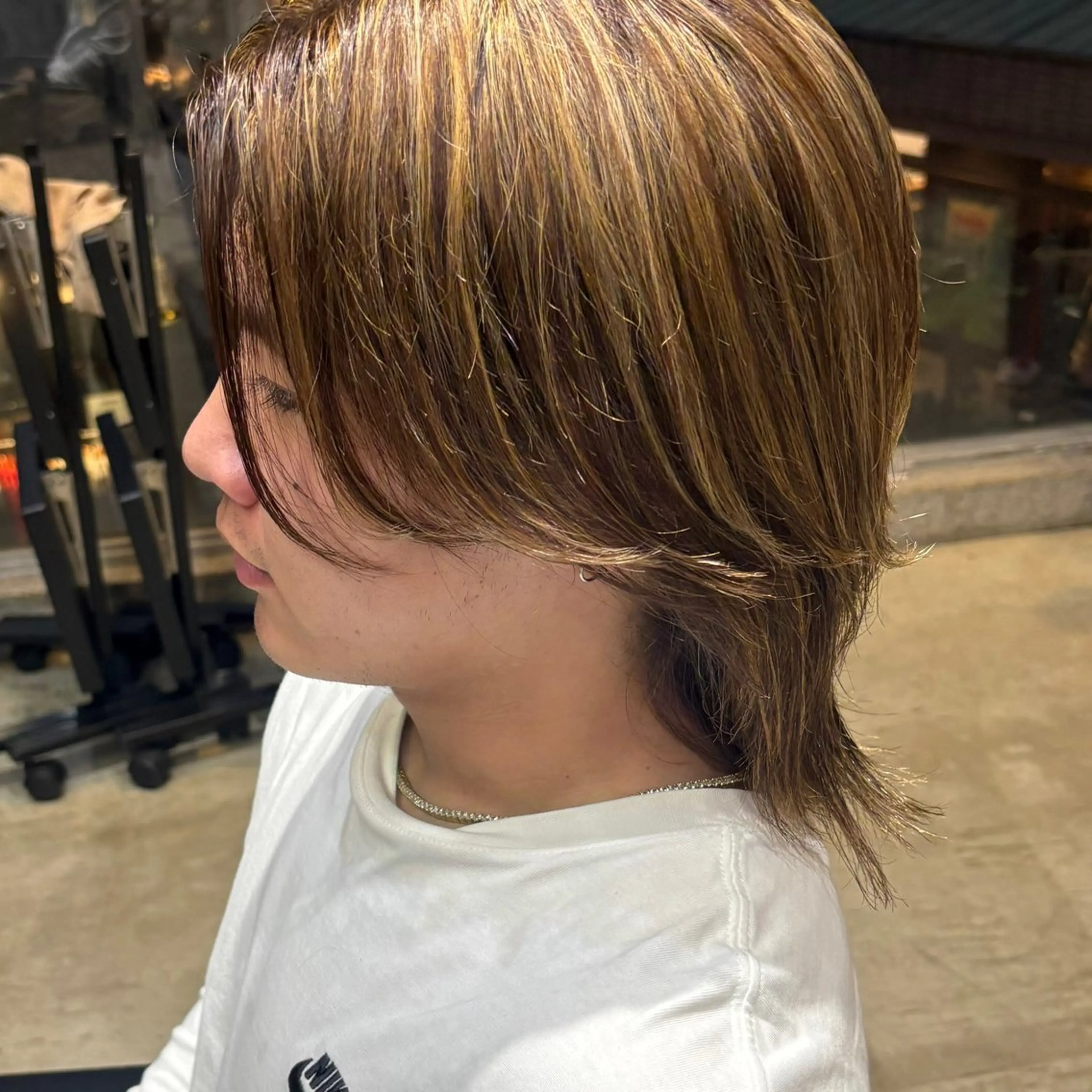 ミディアム カラー メンズ ヘアカラー ブリーチカラー特化 🌱/渡邉日向のヘアスタイル