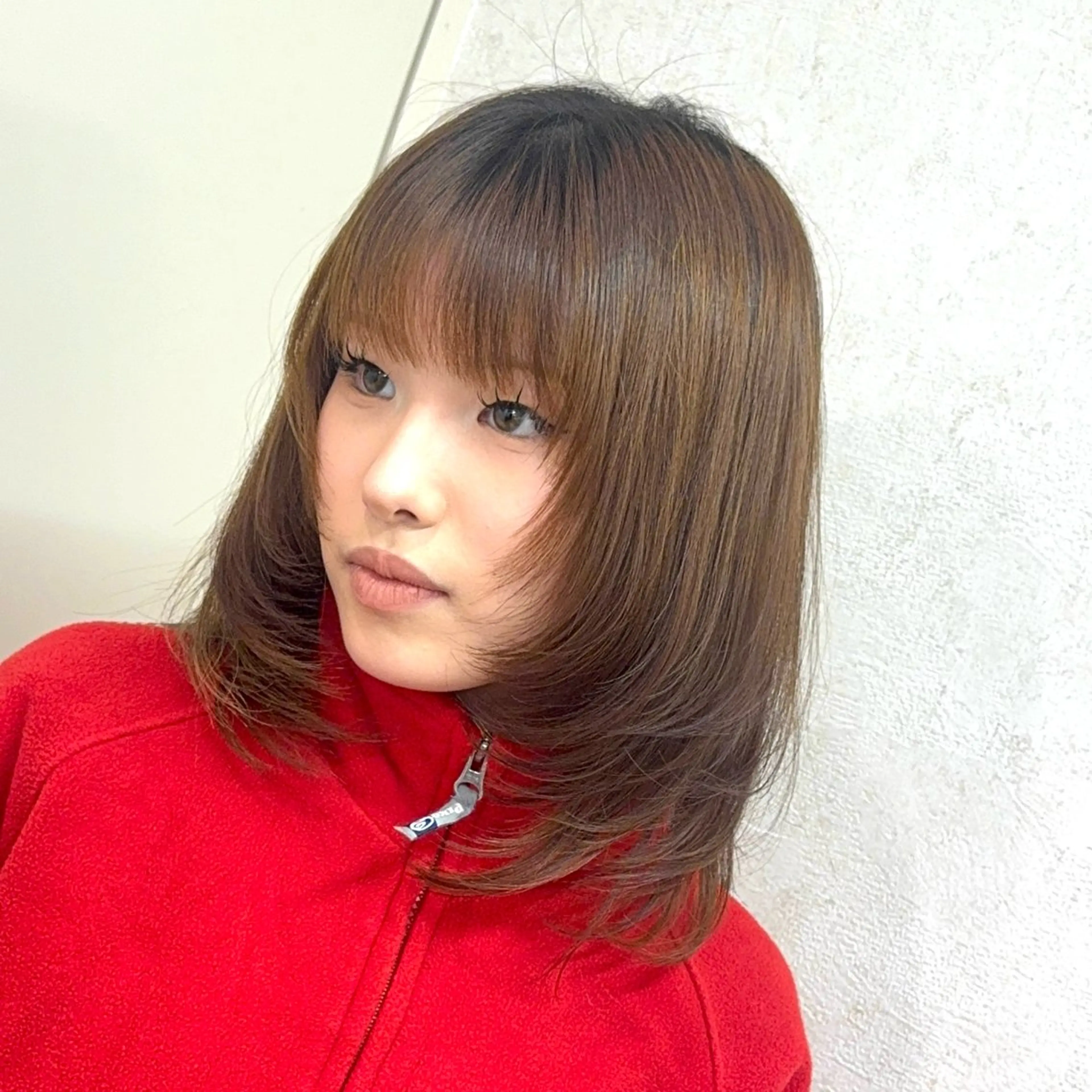 ロング 顔まわりレイヤー 顔周りカット レイヤーカット カット 髪に優しいブリーチ/ メンズ/アニメ/僚汰のヘアスタイル