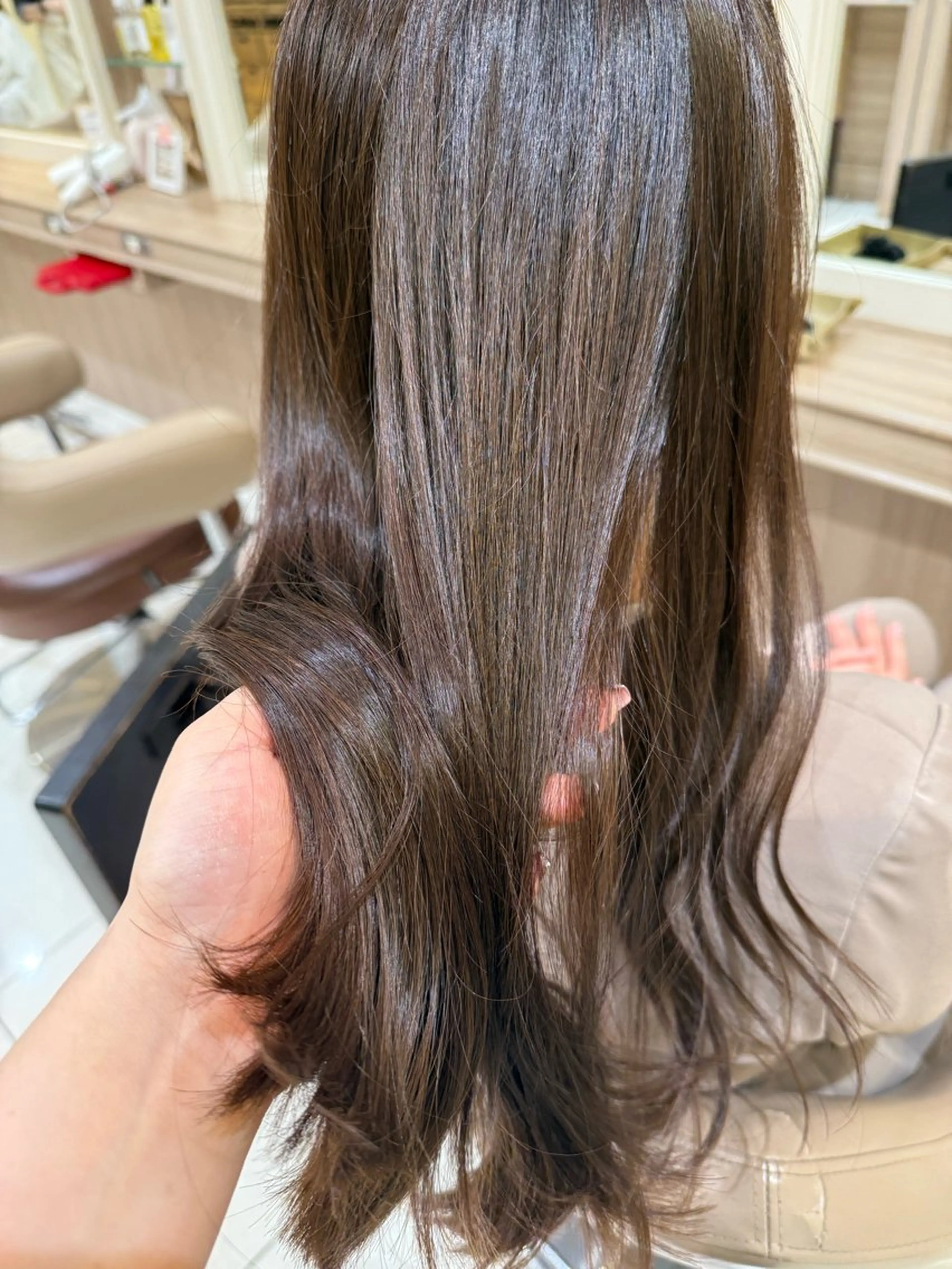 ロング カラー ヘアアレンジ カット ヘアカラー トリートメント 韓国ヘアメイク🎀/ 縮毛矯正✨山本媛香のヘアスタイル