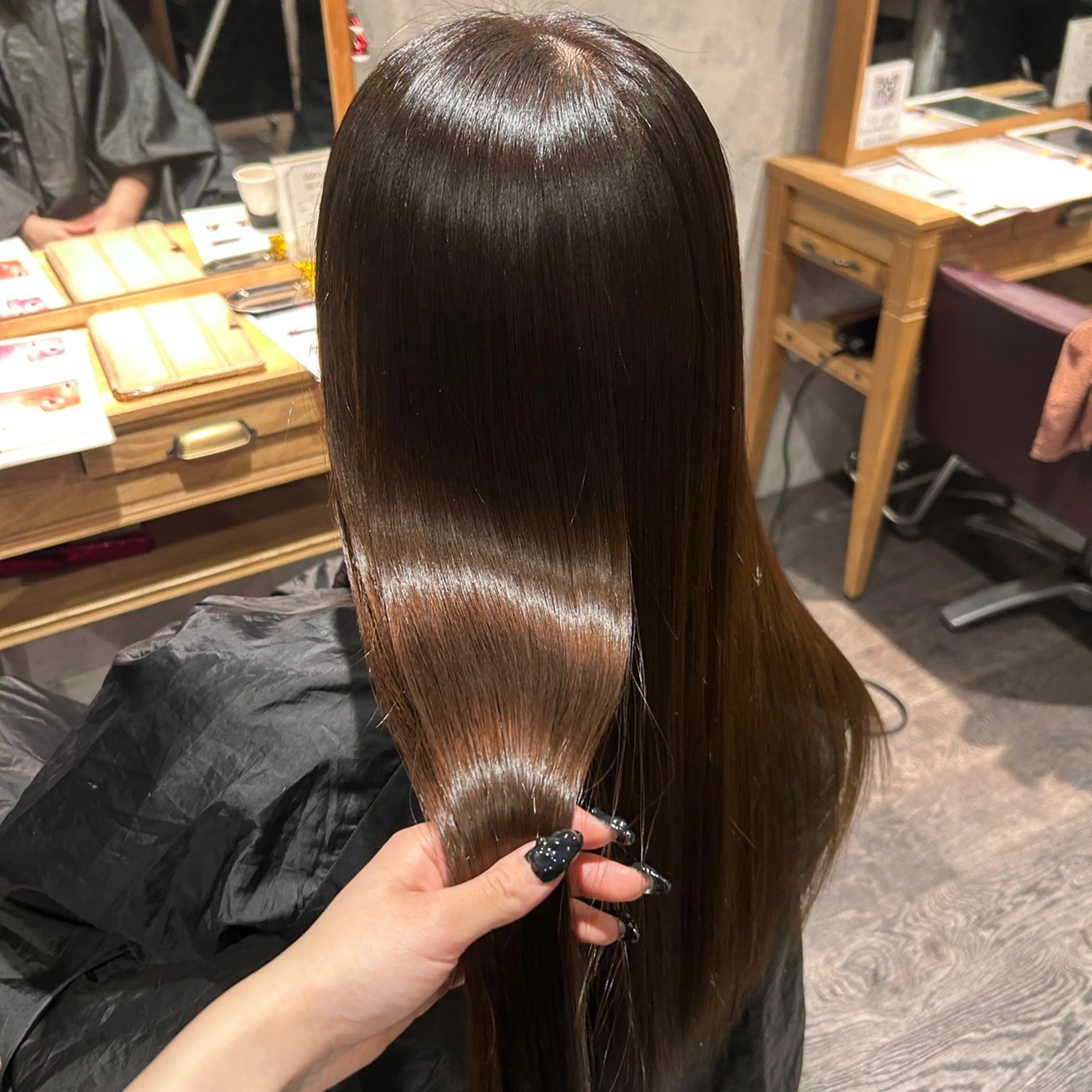 【今話題】✨酸性矯正✨ブリーチ毛もしっかり矯正できます🍀*゜シャンプー、トリートメント「つるりんちょ」使用💗の写真