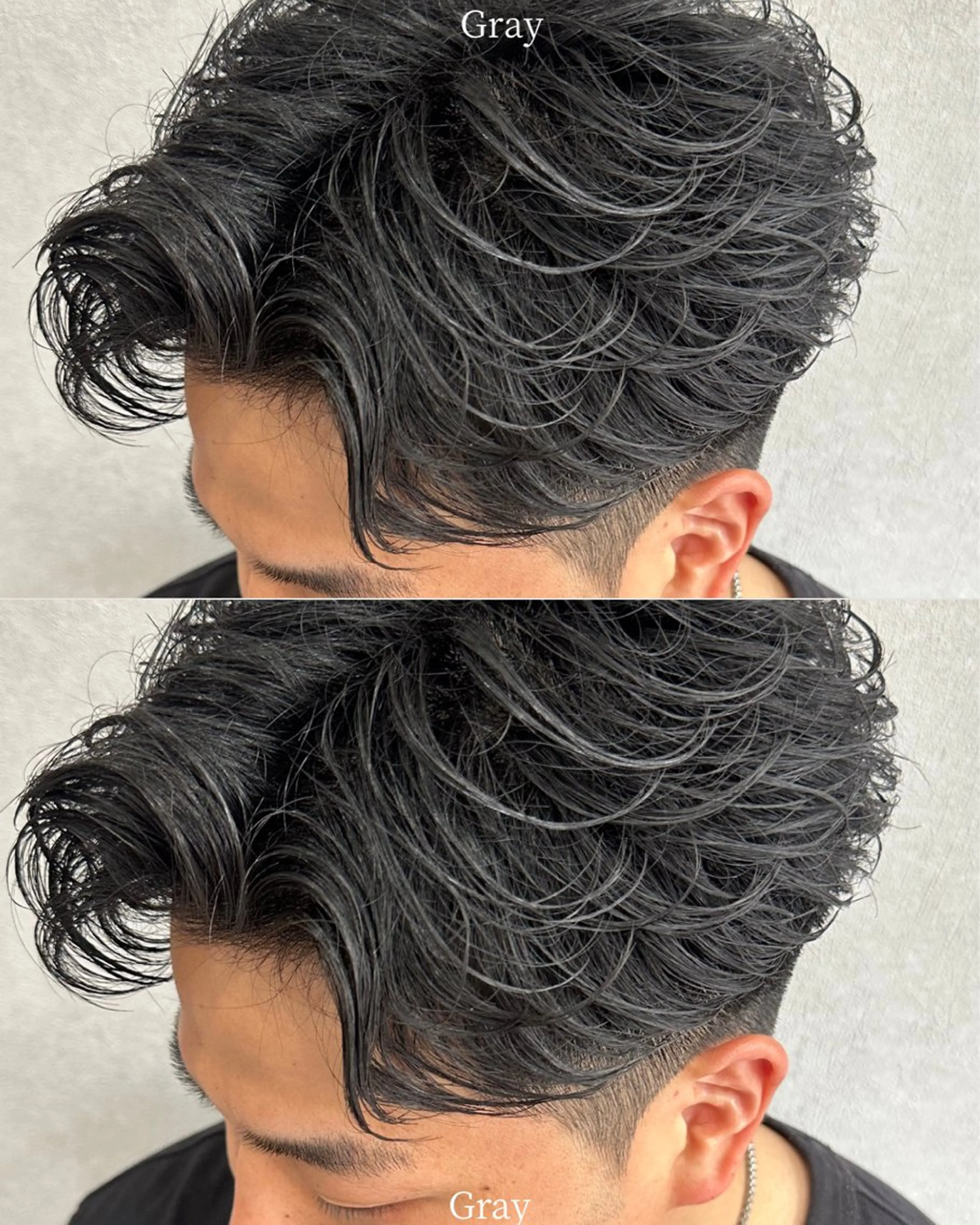 ミディアム パーマ ヘアアレンジ メンズ カット パーマ Gray by NYNYのヘアスタイル