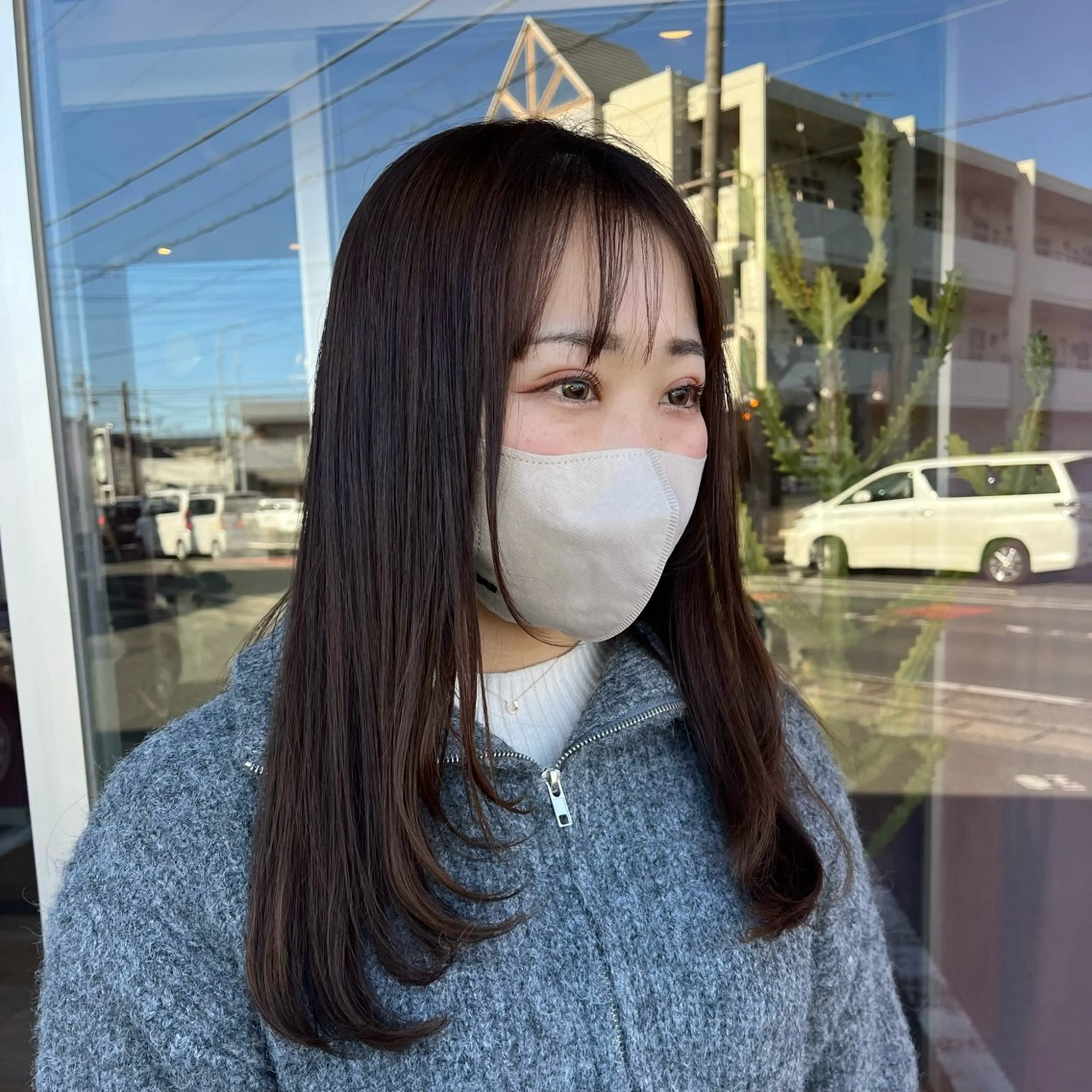 セミロング レイヤーカット フルールドソレイユ所属・♡ナナコ♡ レイヤー/艶髪のヘアスタイル