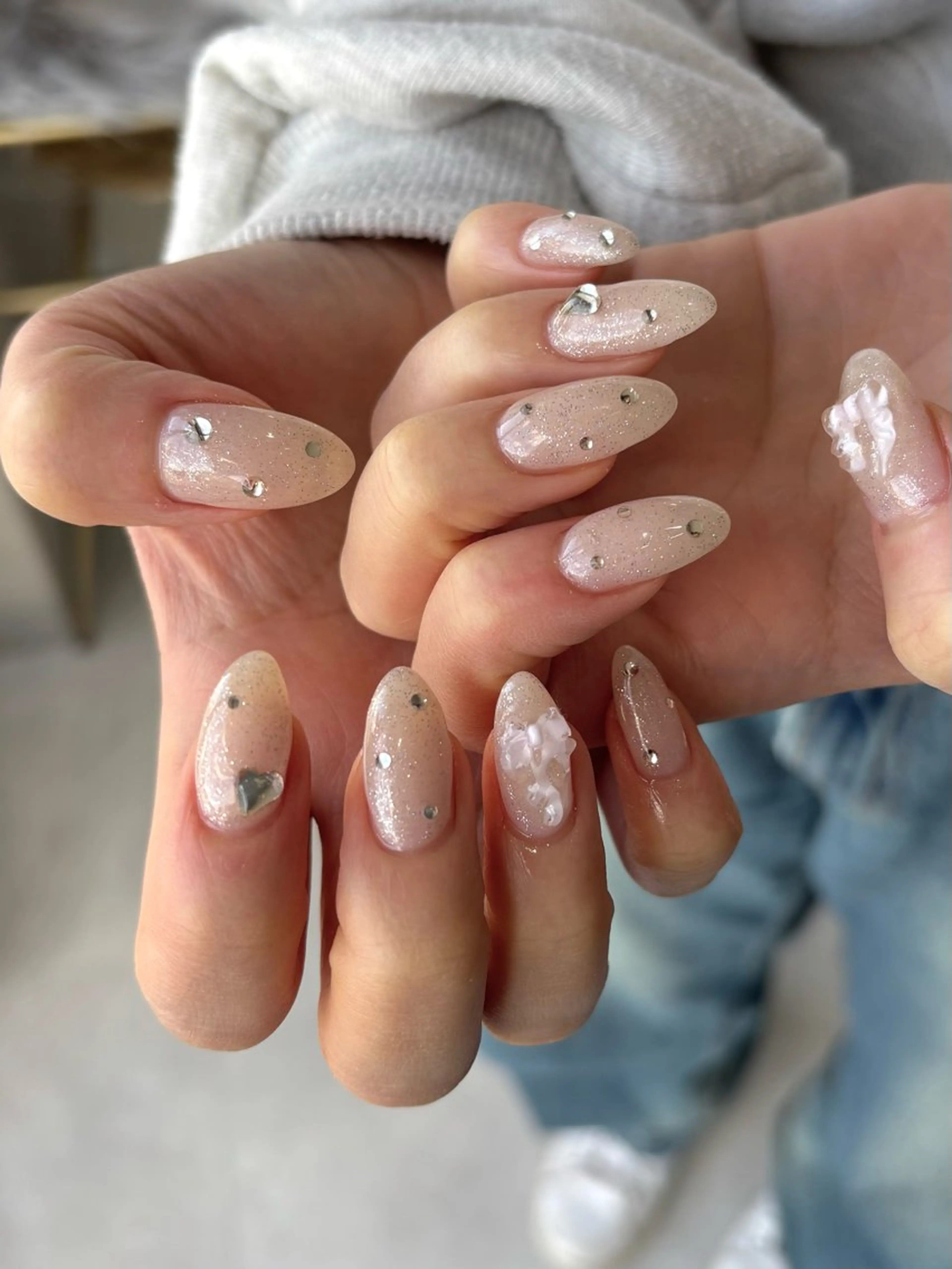 【𝙃𝙖𝙣𝙙】💘4本アート💘持ち込みデザイン◎(オフあり) ⚠︎オフ代は詳細情報へ✨の写真