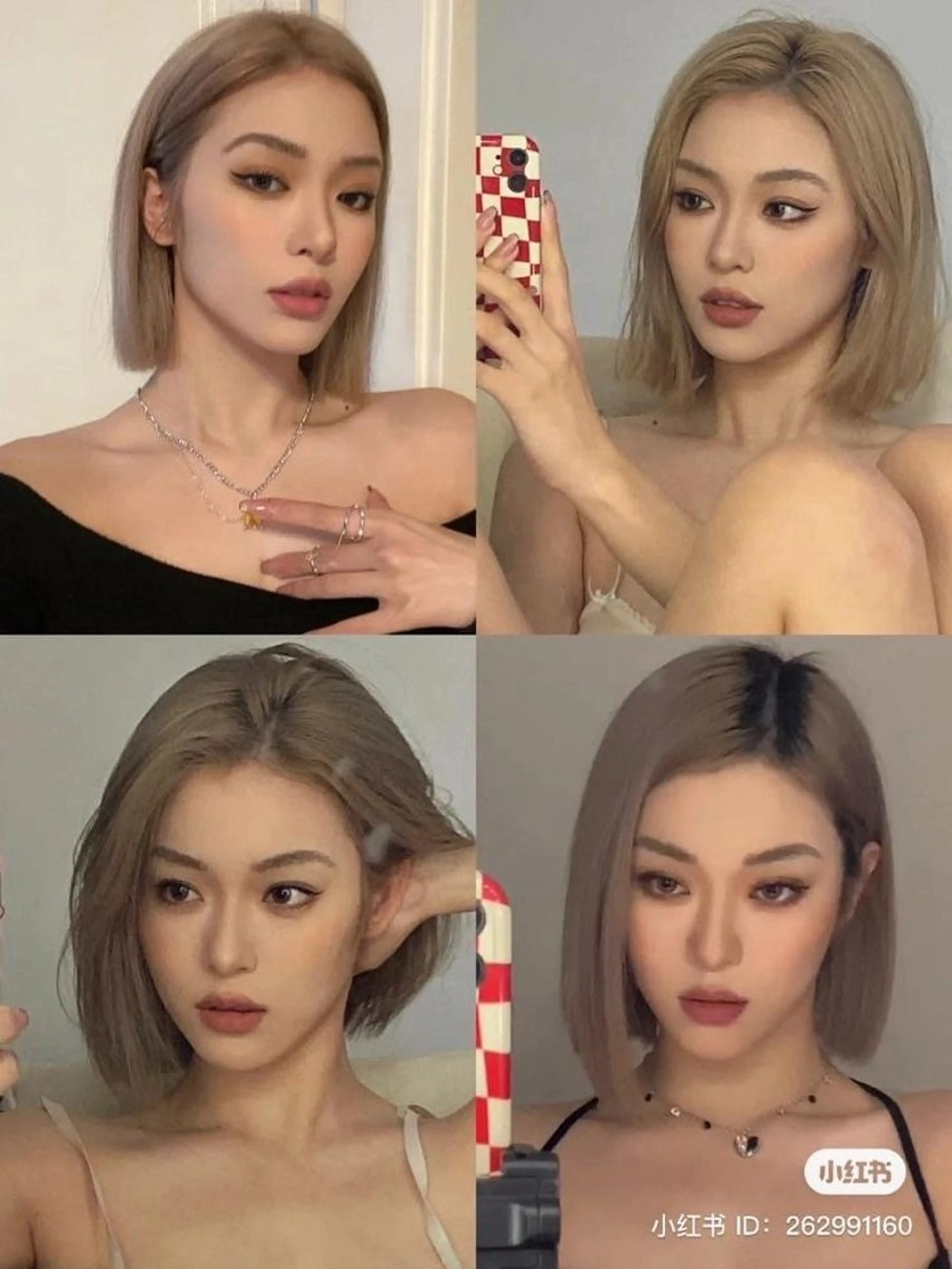 ショート ぱつっとボブ/透明感 カラー/Ayakaのヘアスタイル