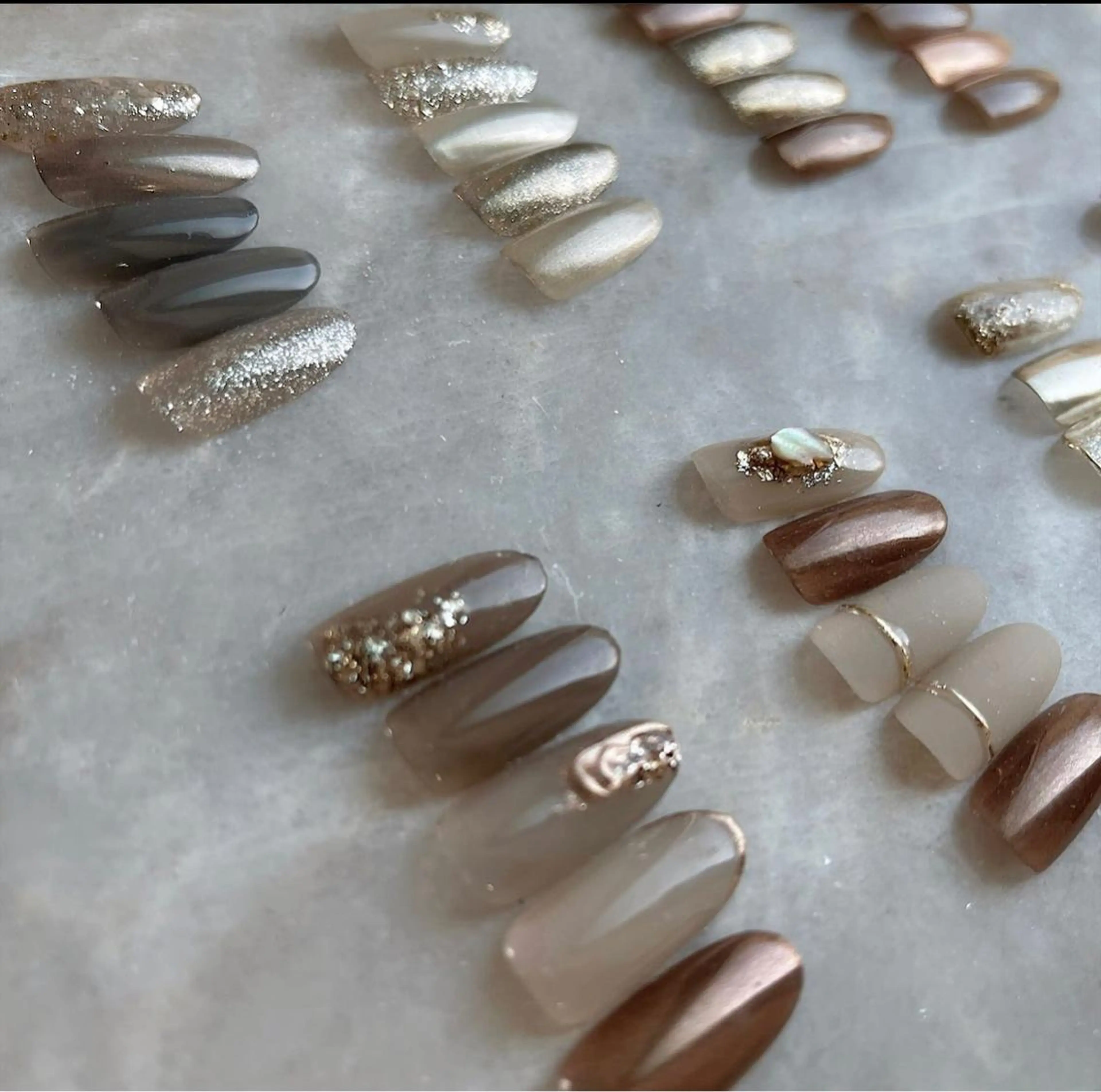 ネイル アートネイル フレンチネイル ジェルネイル レース ラメ(グリッター) Chelice nailのネイルデザイン