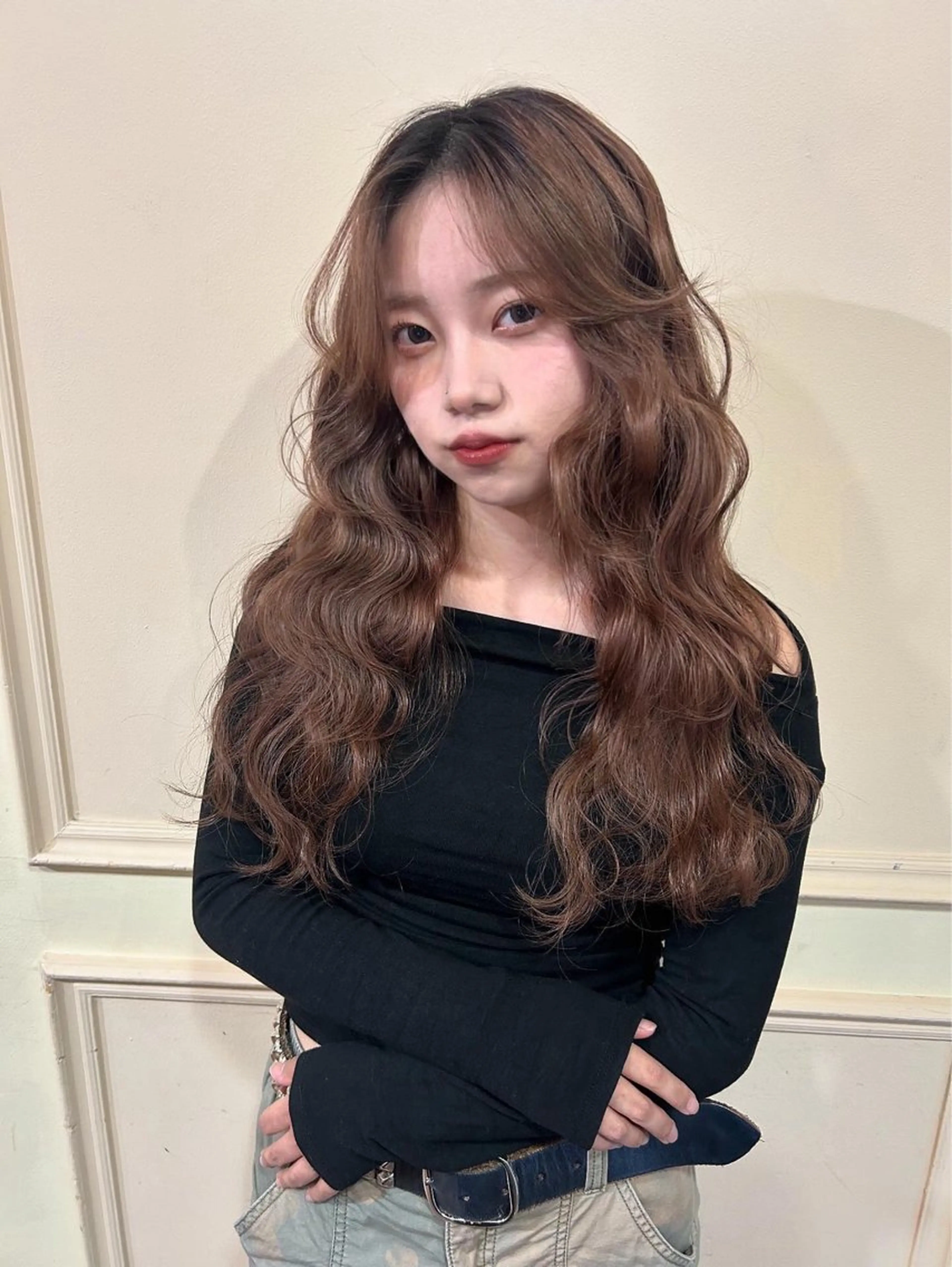 ロング カラー 'AXISガスビル Rinのヘアスタイル