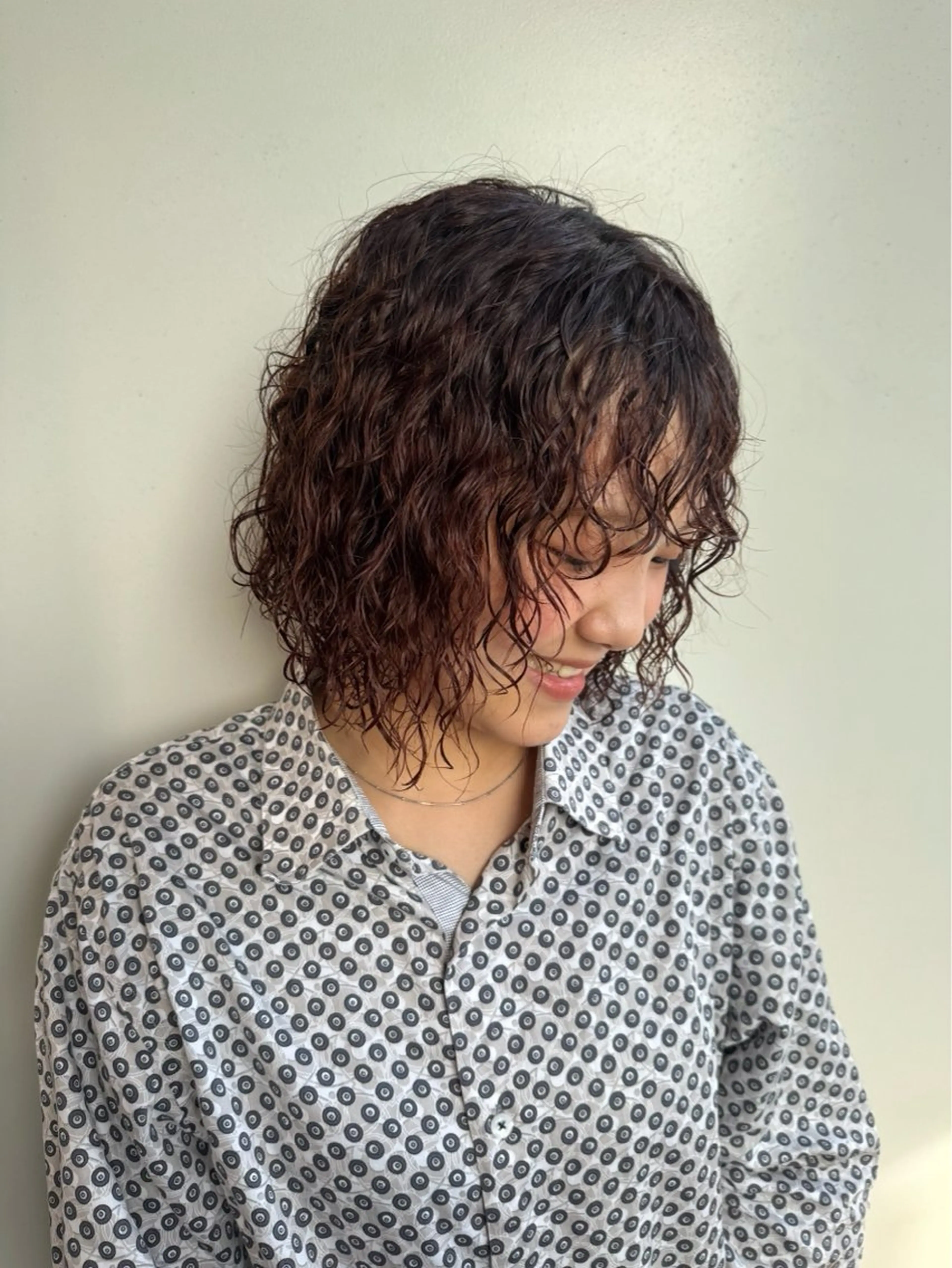 ミディアム パーマ パーマ 🧵個性派/横浜パー マ/暖色/ミミのヘアスタイル