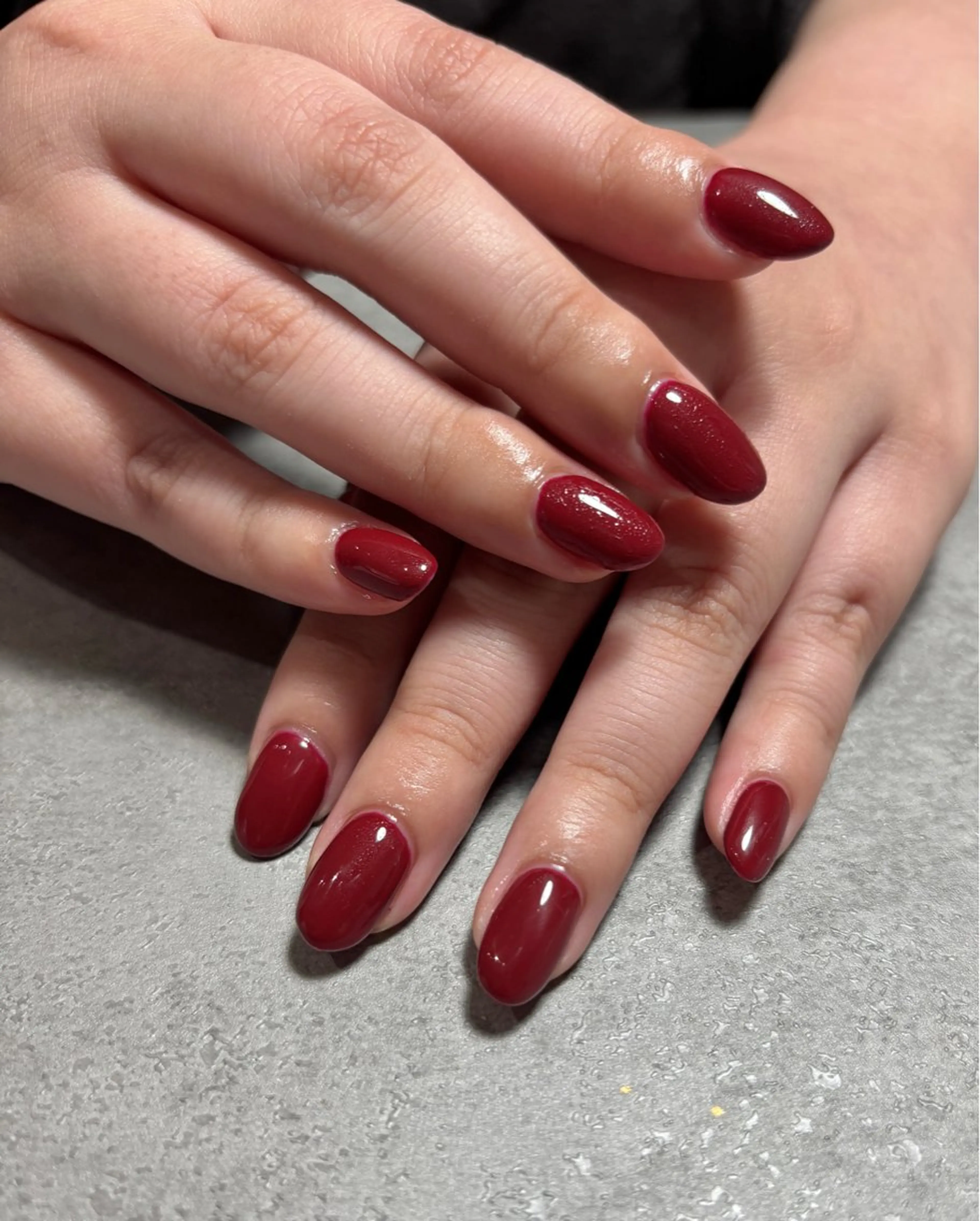 ネイル ボルドー ハンドネイル 西村 日向子のネイルデザイン