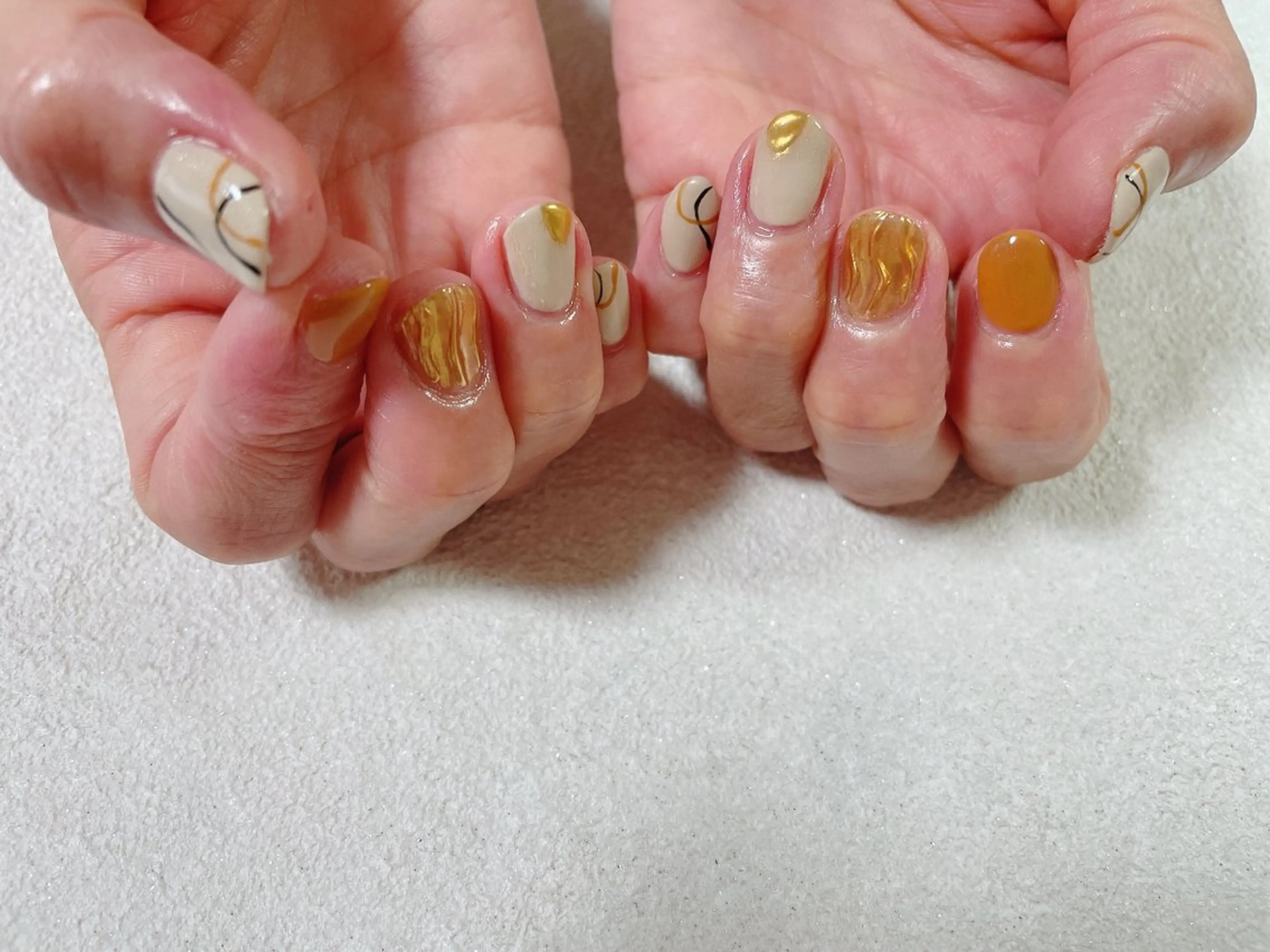 ネイル オーロラネイル フットネイル フレンチネイル ジェルネイル 韓国ネイル kikinail 溝の口のネイルデザイン