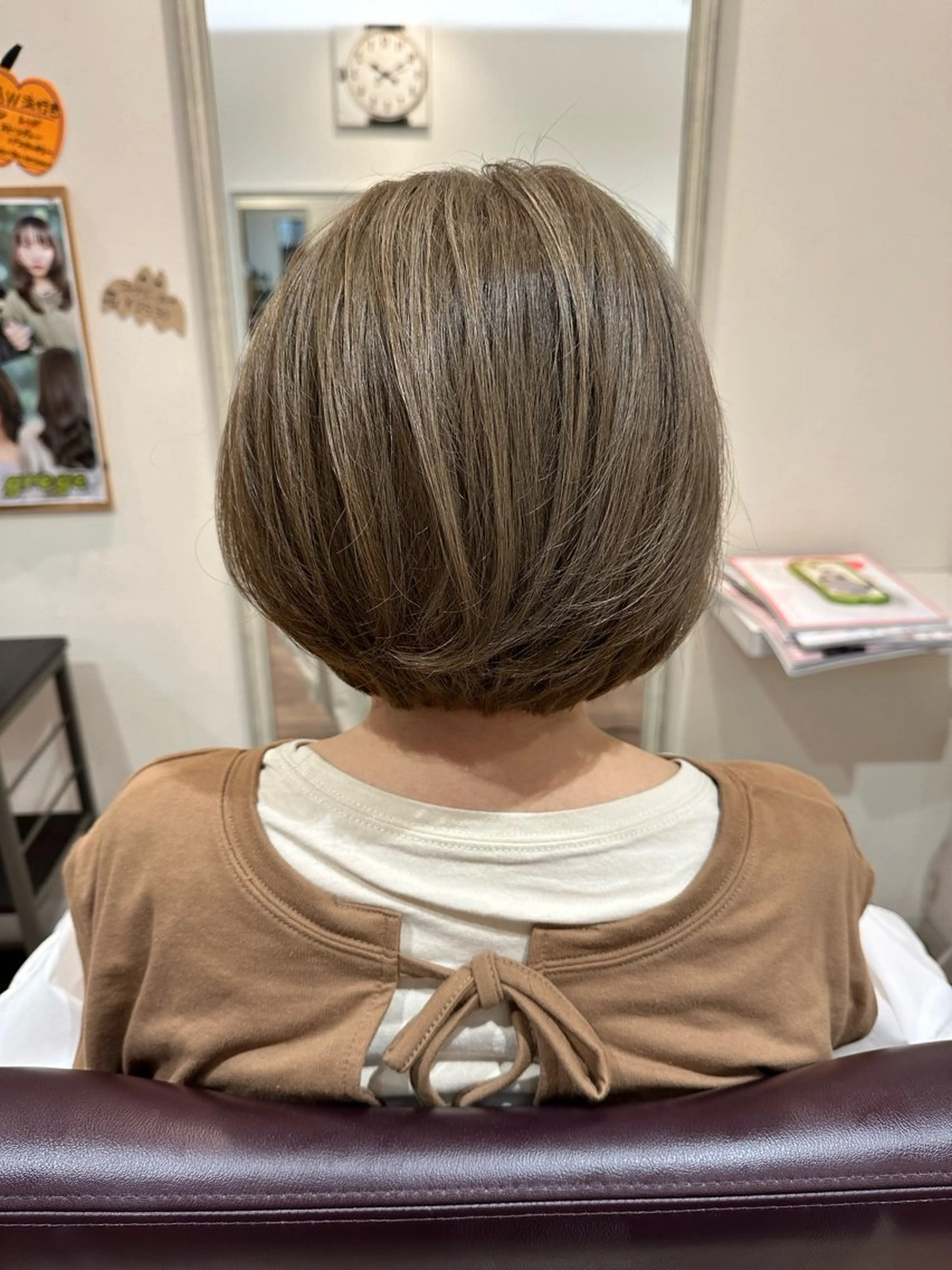 ショート カラー ベージュカラー 織田 悦子のマツエク・マツパデザイン